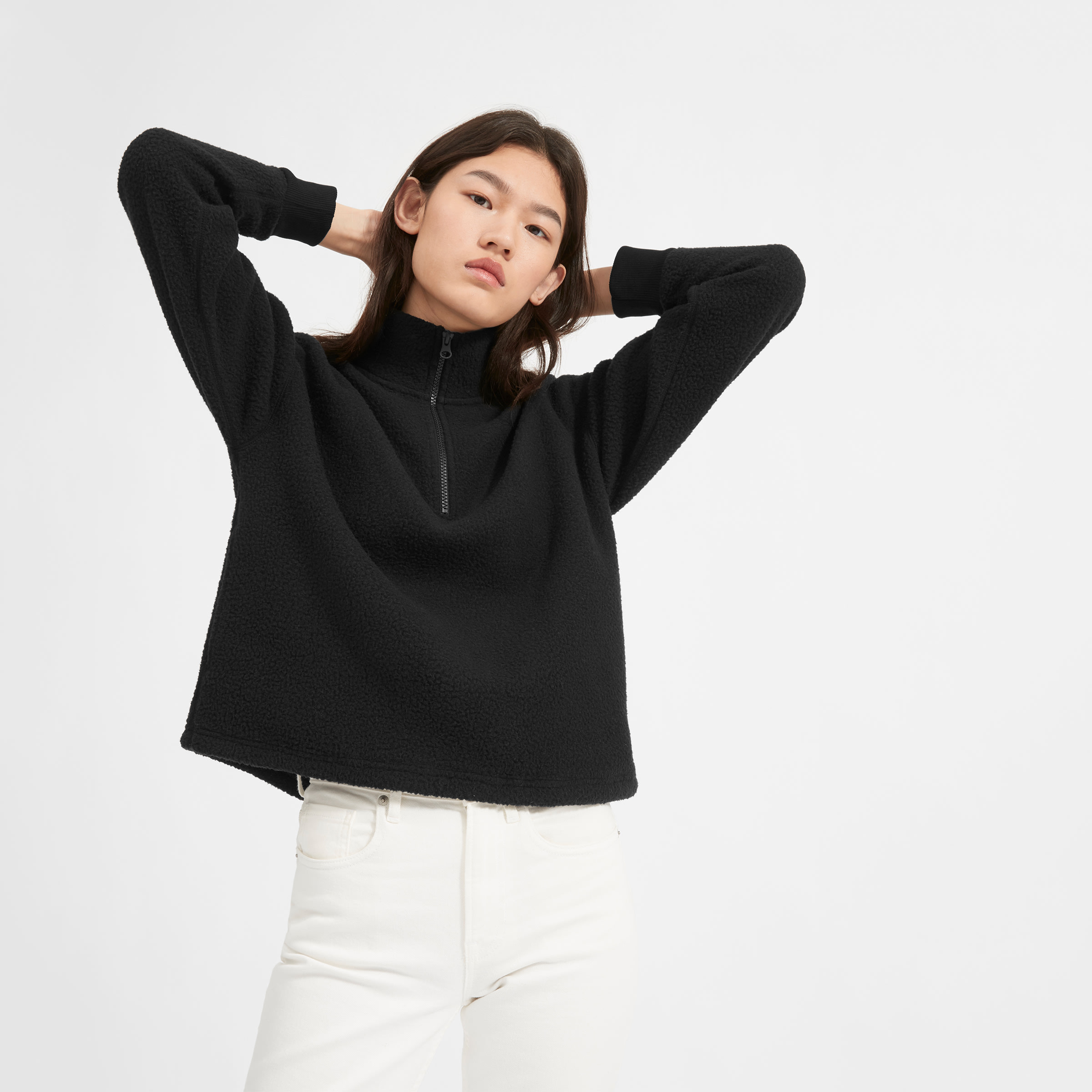 Everlane renew fleece half zip best sale