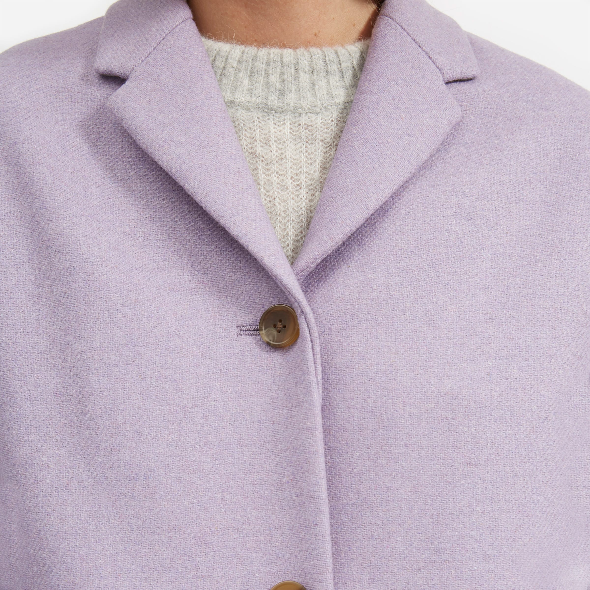 lavender wool coat