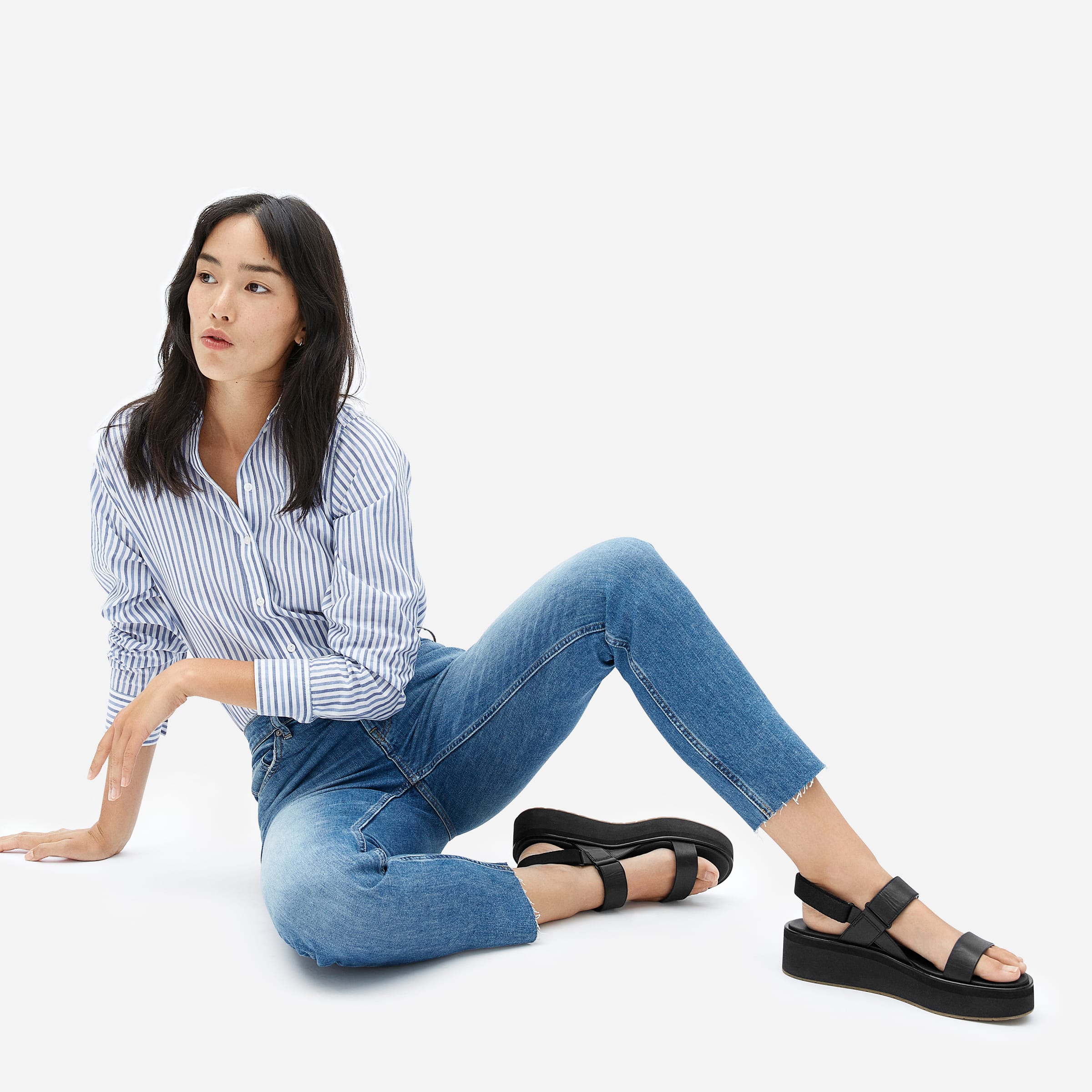 The Leather Mule Sandal Black – Everlane