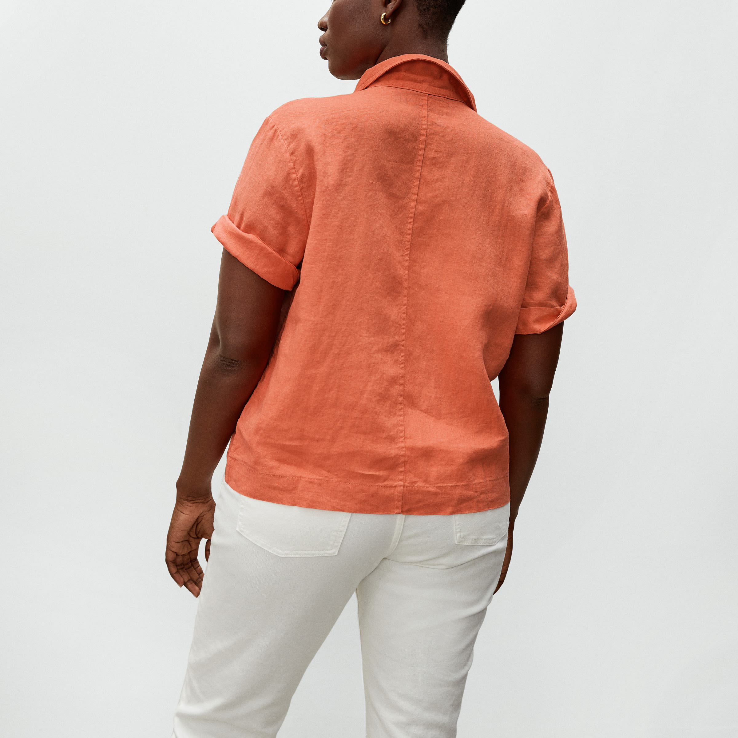 The Linen Workwear Shirt Sienna – Everlane