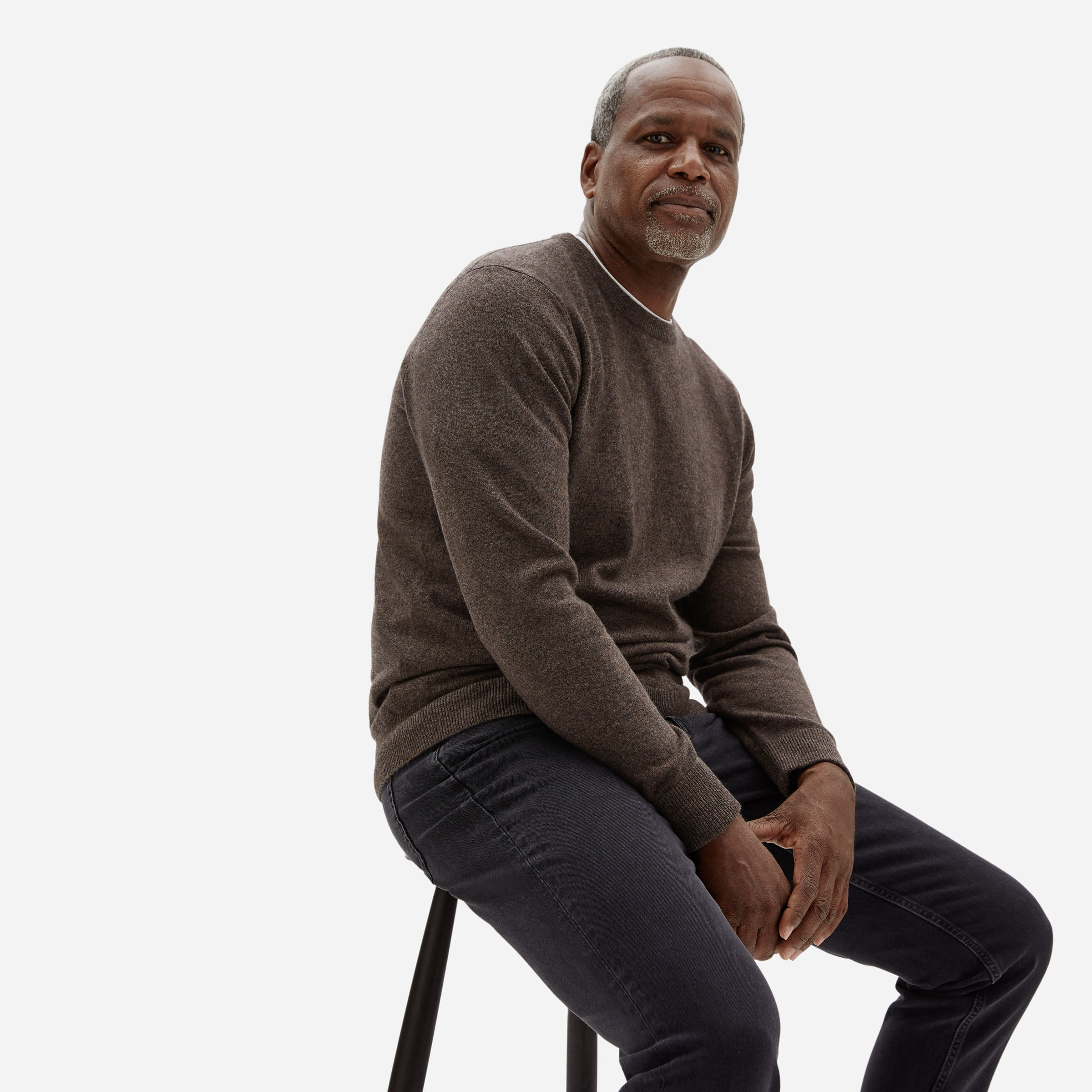 Cashmere Crew Tree Bark – Everlane