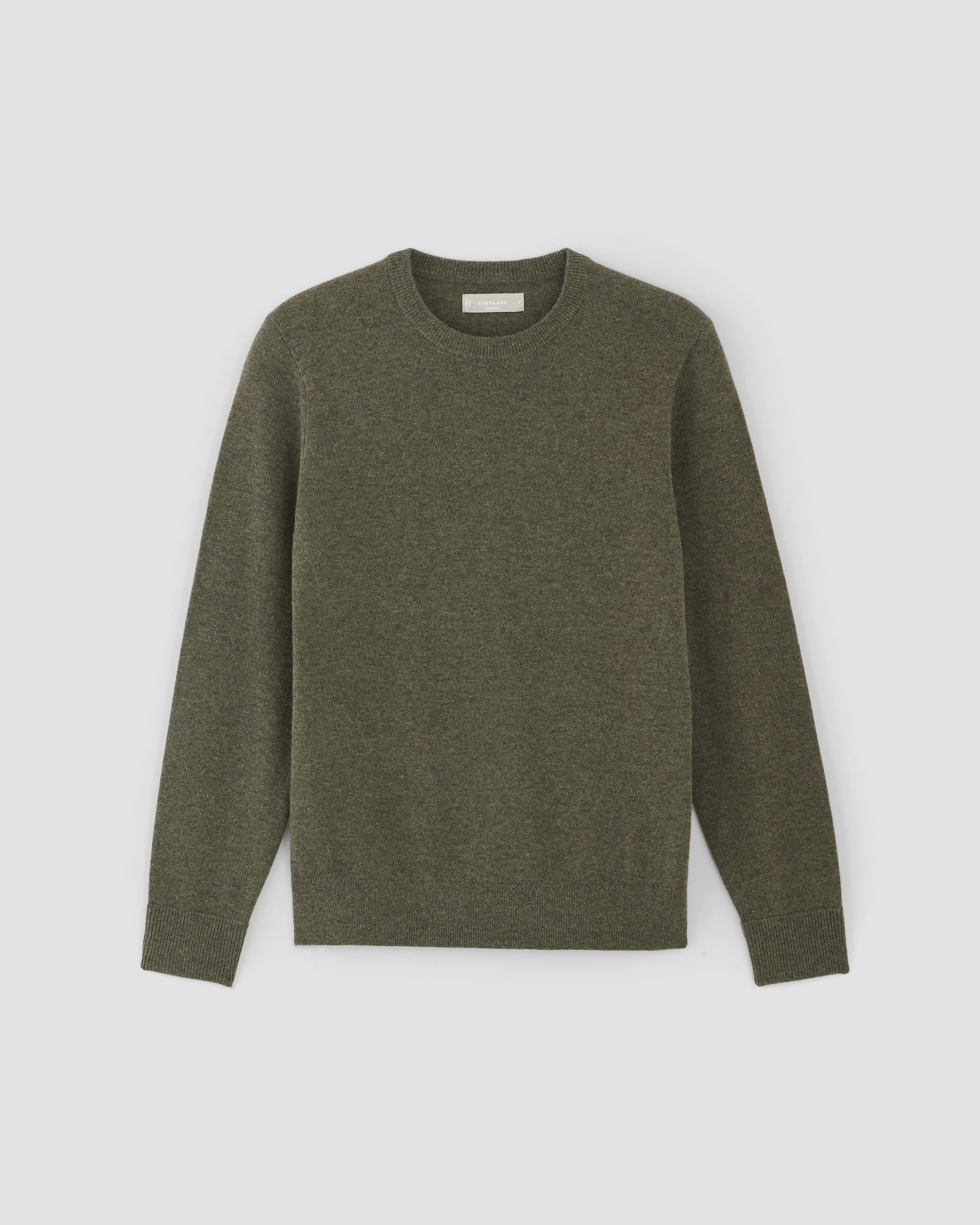 Everlane Men's Grade-a Cashmere Crew Neck Sweater in Heathered Grey, Size Extra Small
