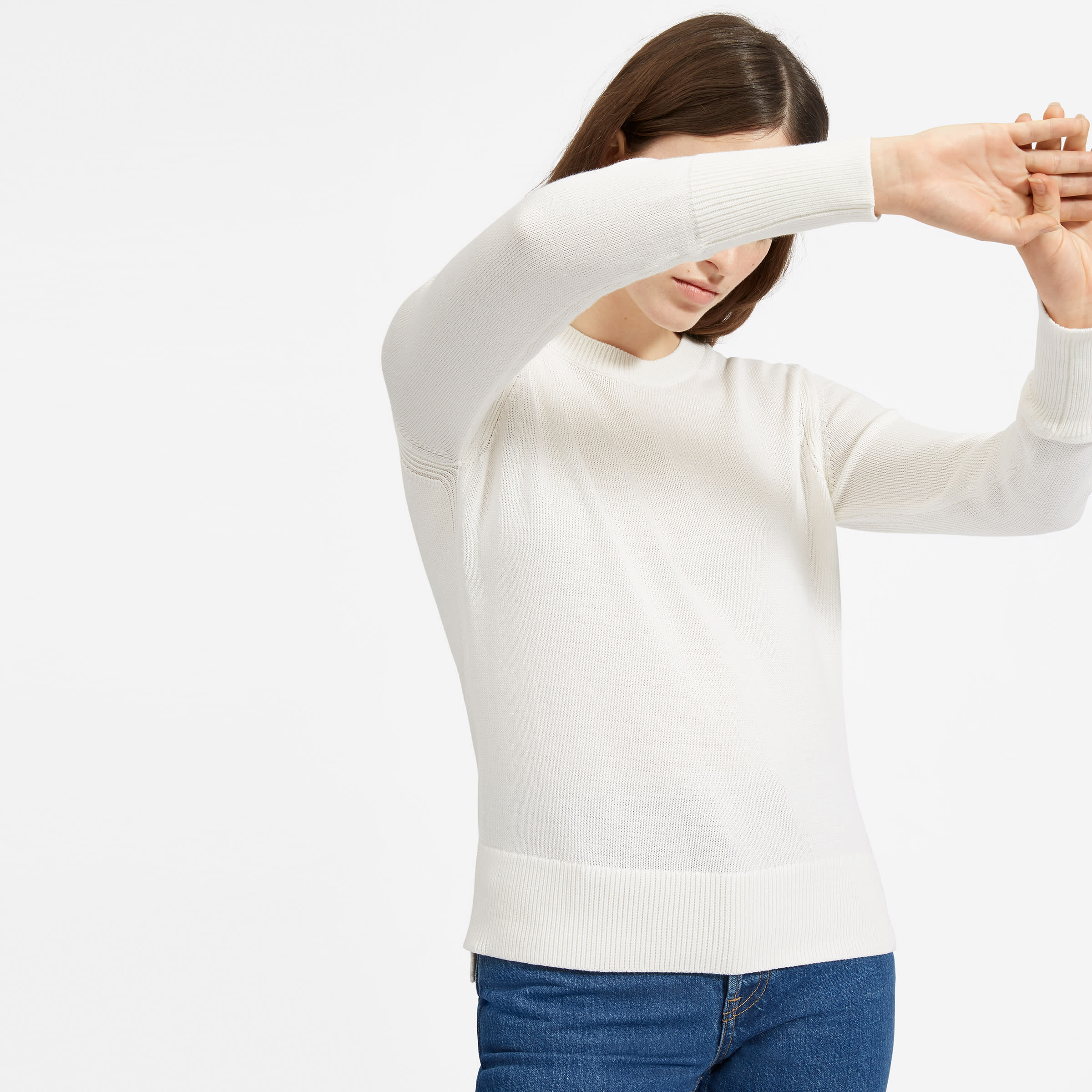 The Soft Cotton Crew Bone – Everlane