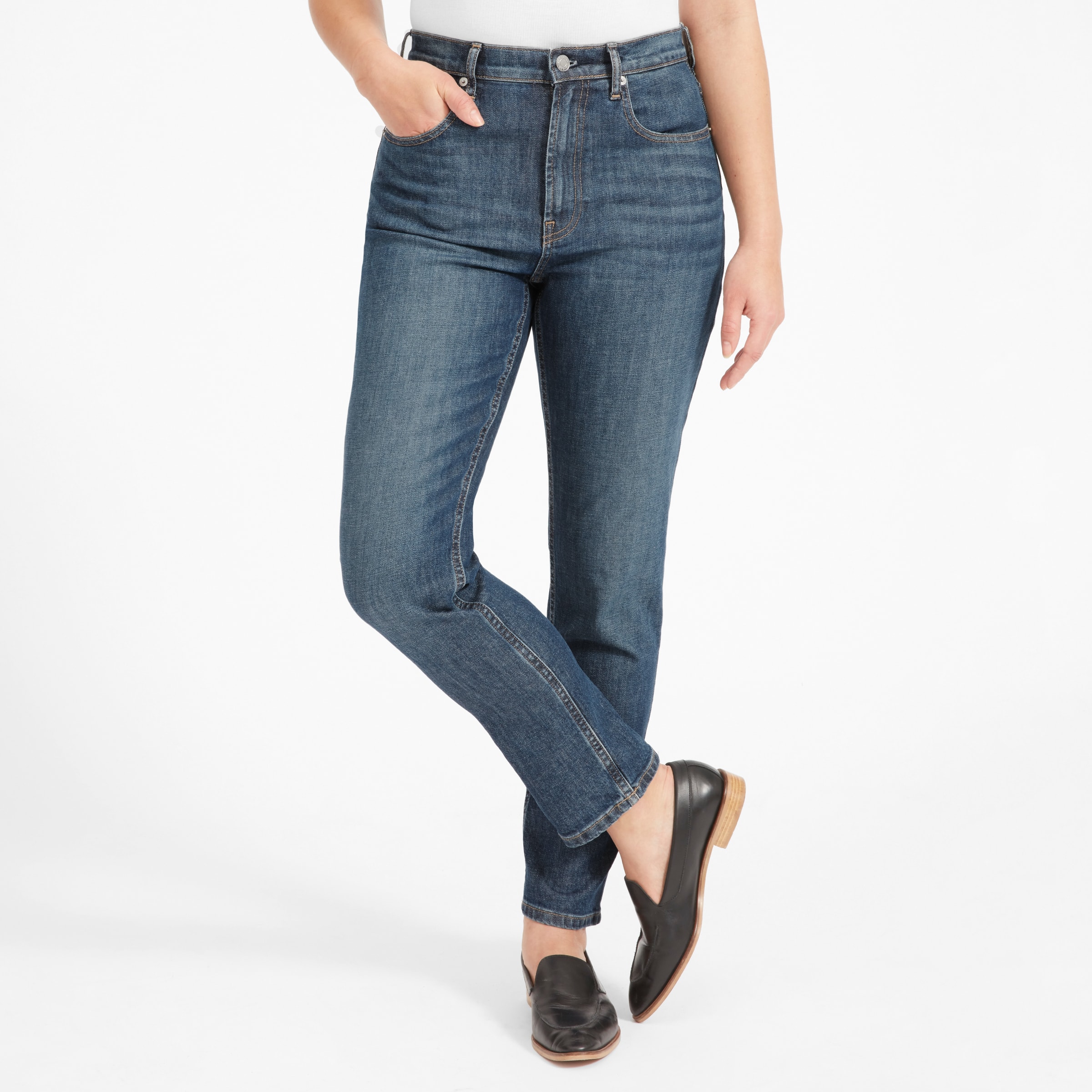 everlane high waist straight