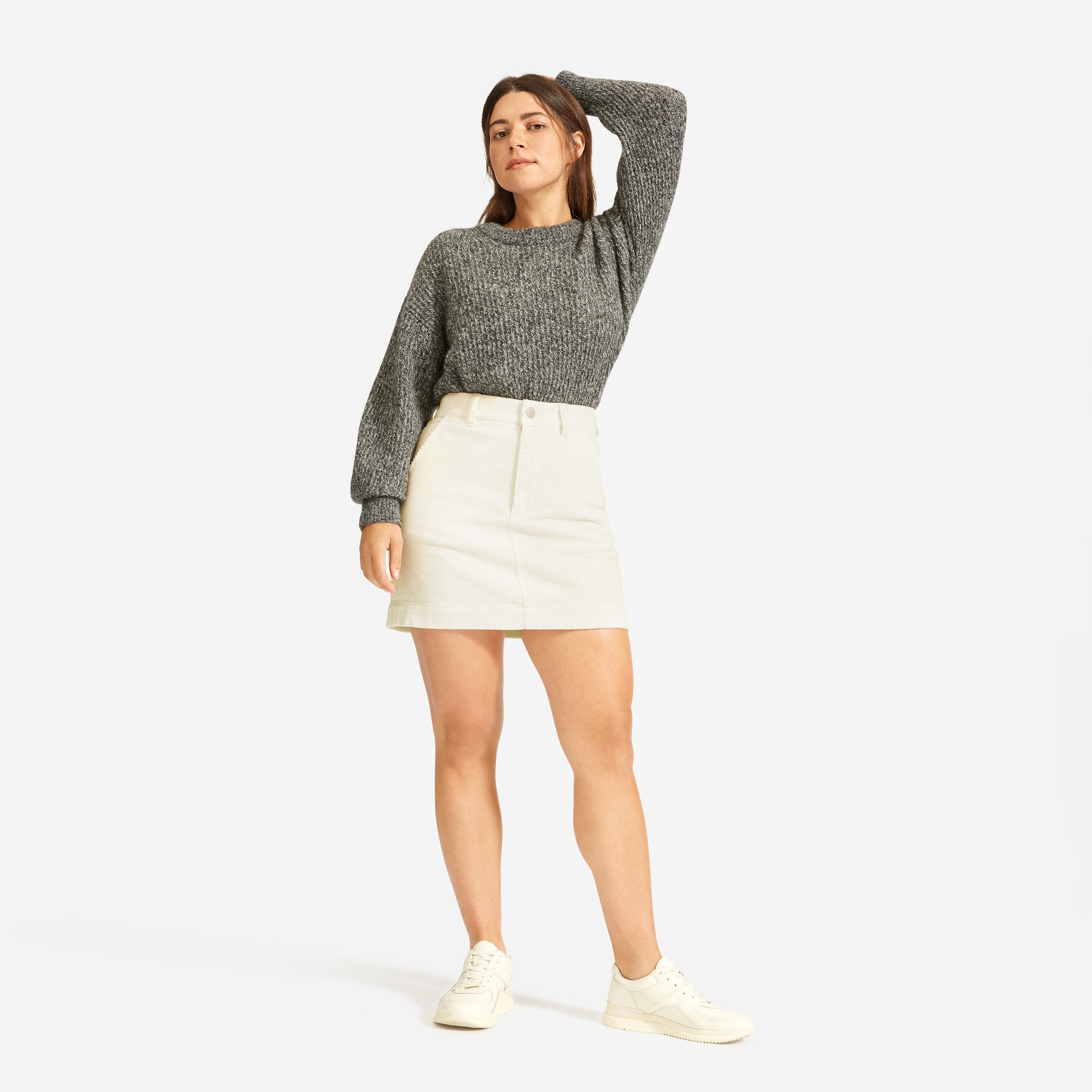 Everlane canvas stamp skirt
