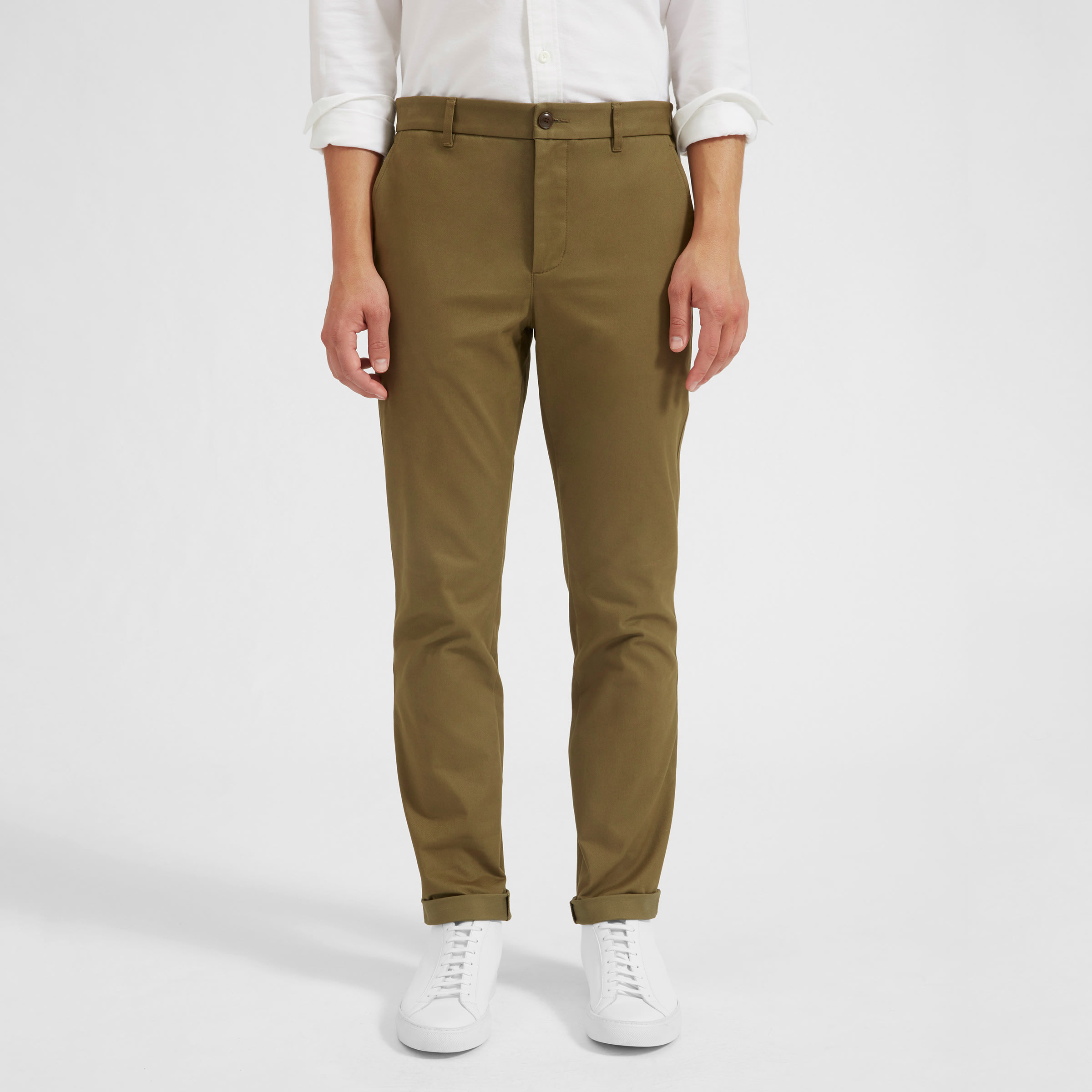 olive slim fit chinos