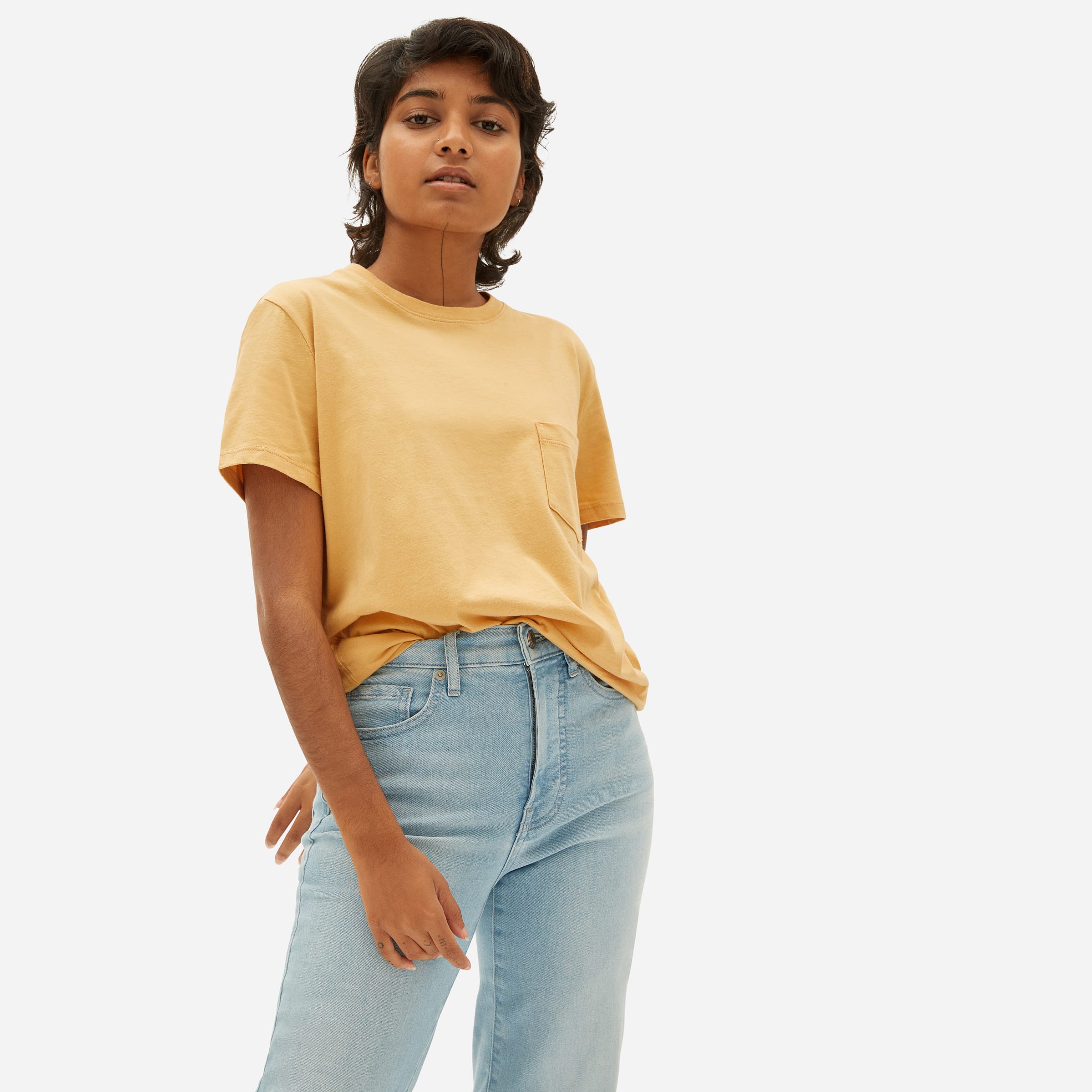 The Organic Cotton Box-Cut Pocket Tee 