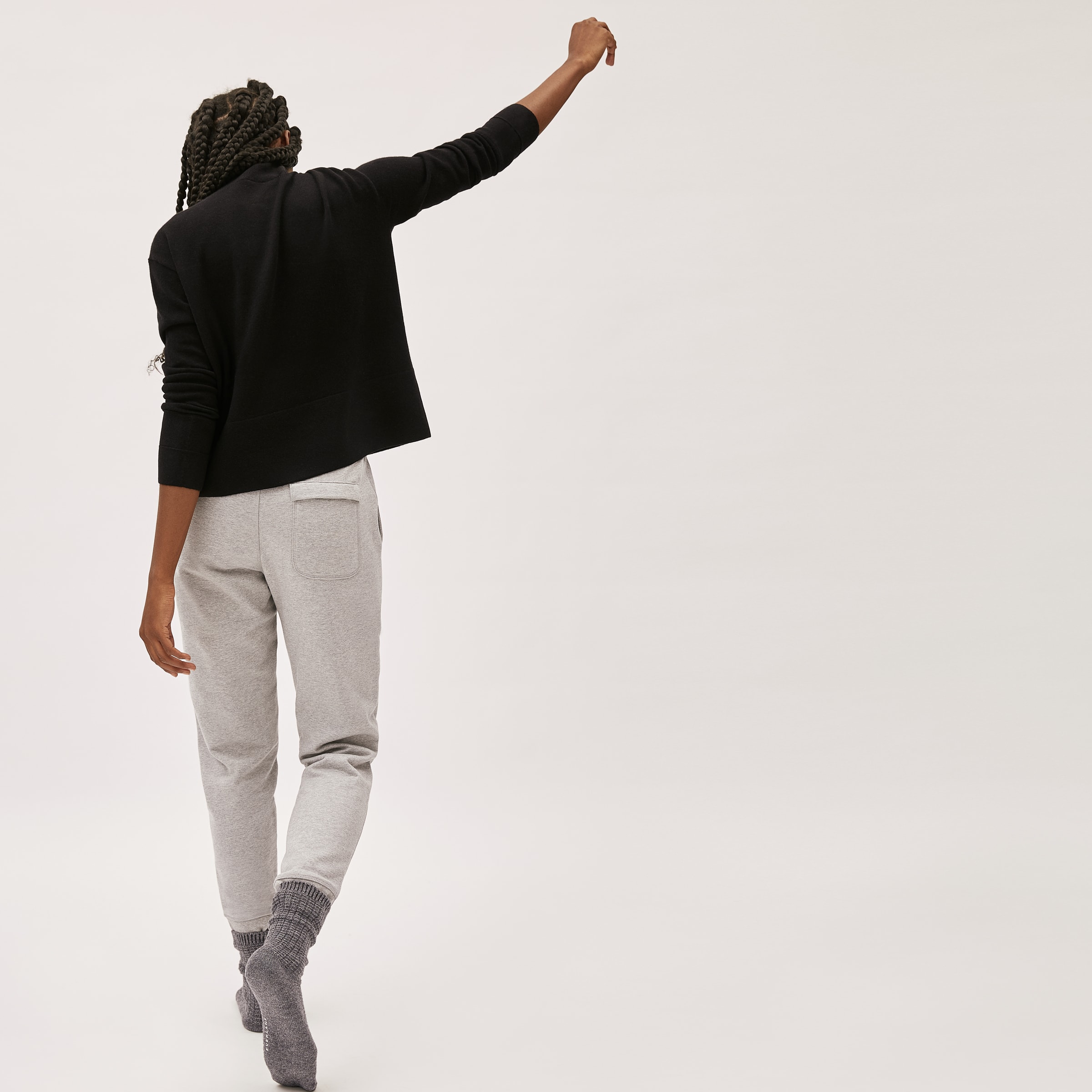 The Cashmere Square Turtleneck Black 
