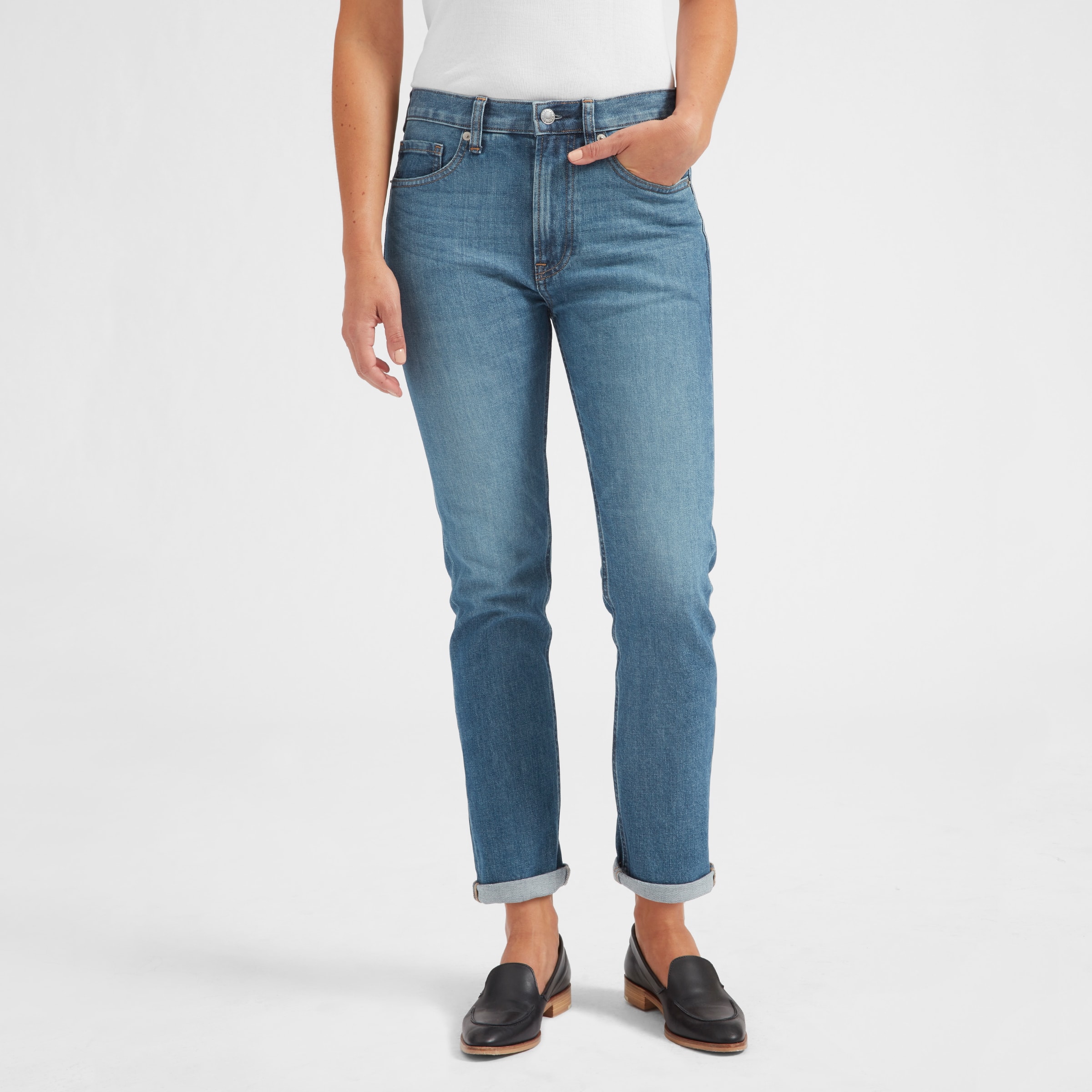 everlane modern boyfriend jeans