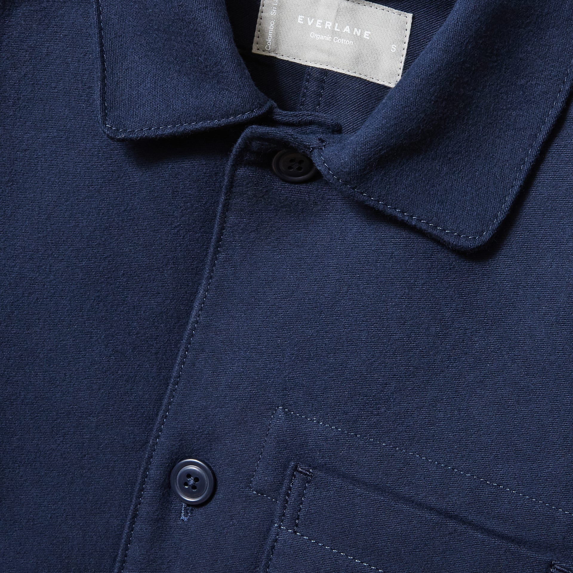 The Flannel Chore Jacket Navy – Everlane