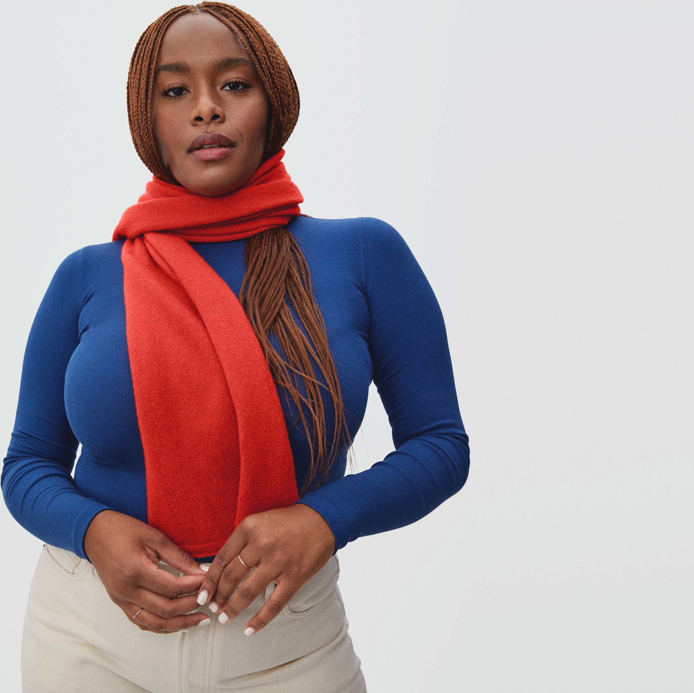 Everlane top cashmere wrap