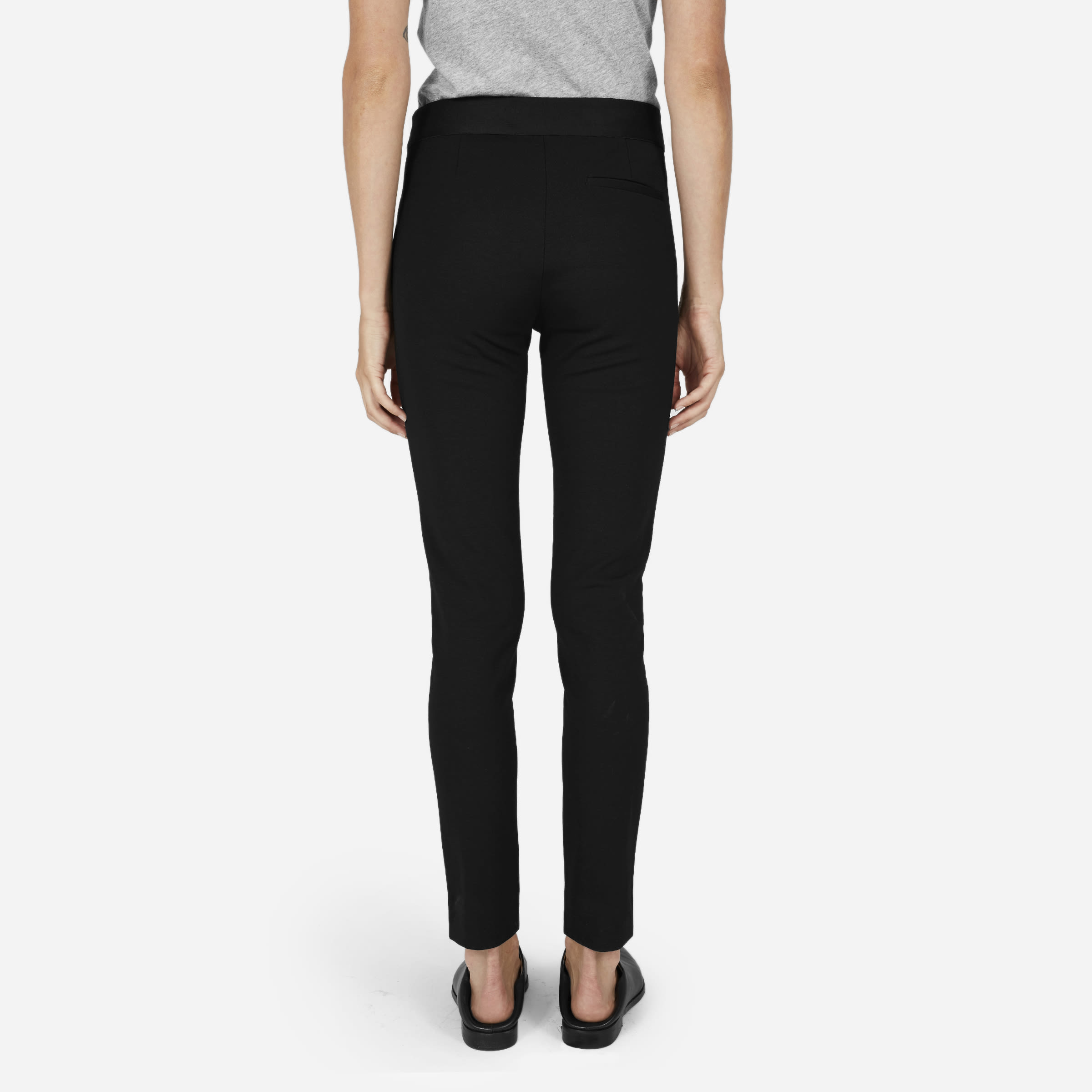 black skinny ponte pants