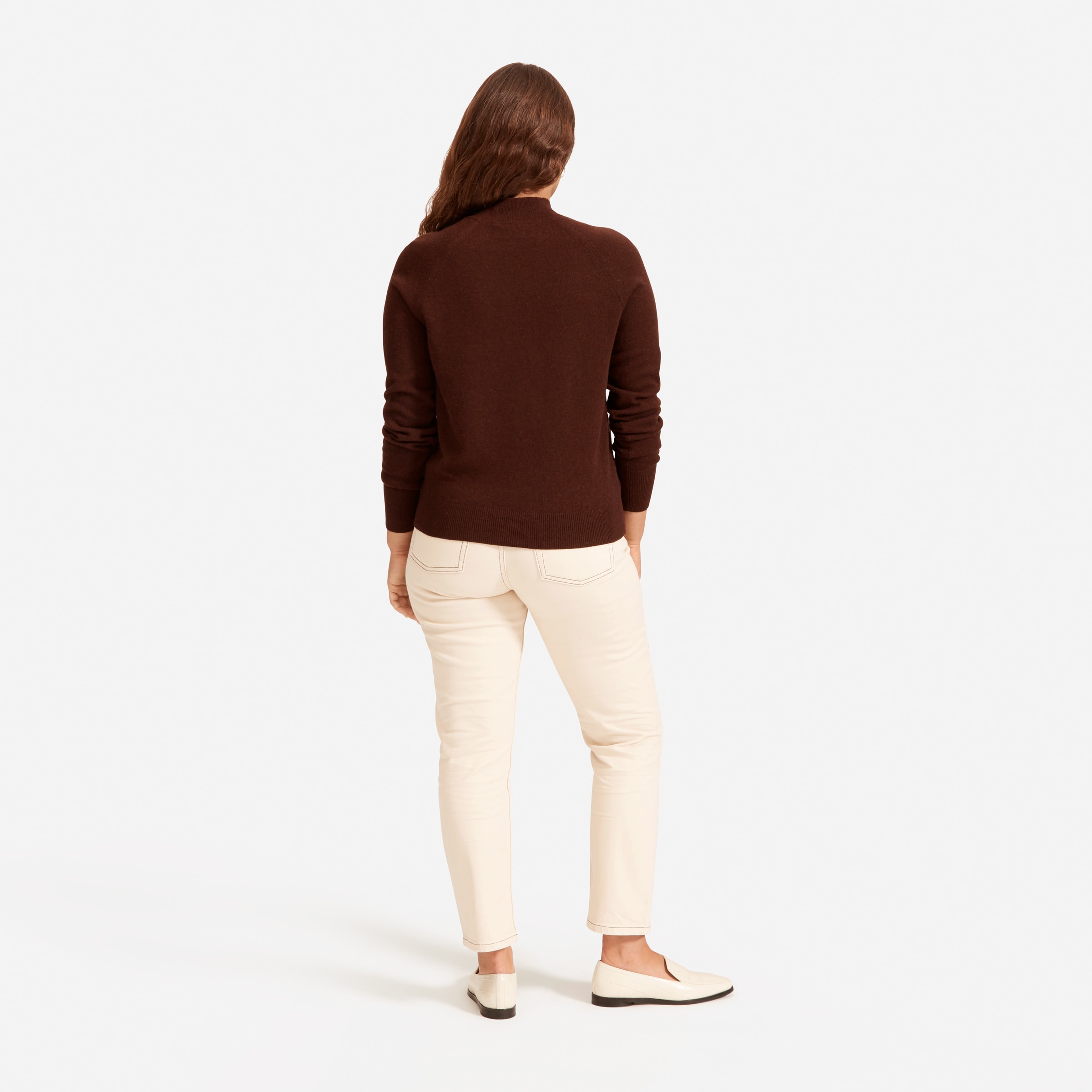 Everlane cashmere crop mockneck outlet