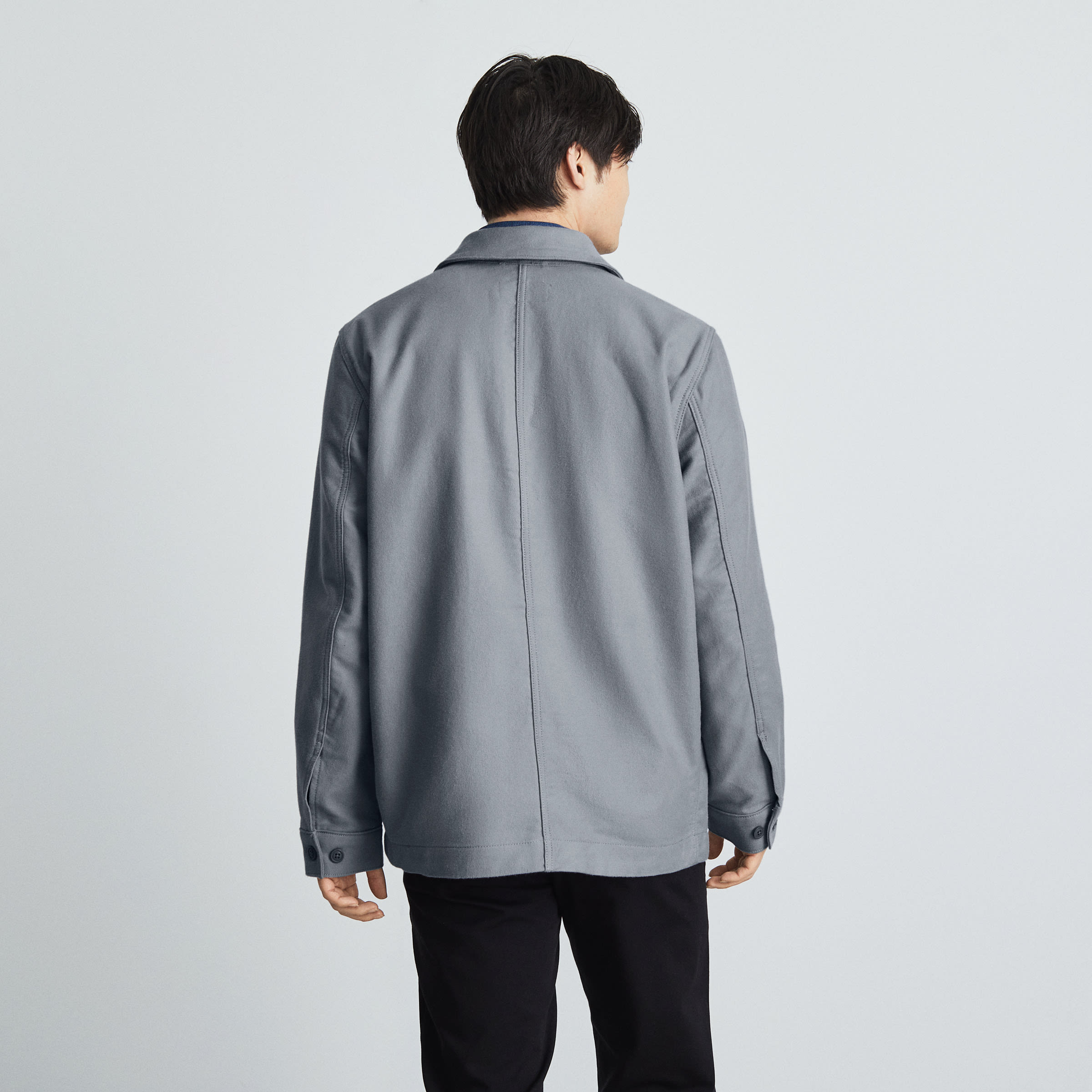 The Flannel Chore Jacket Smoke – Everlane