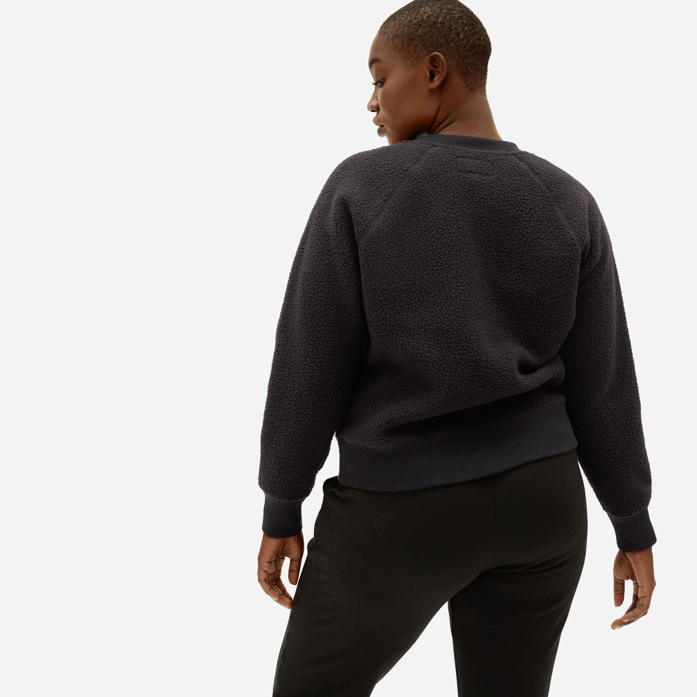 Everlane renew store fleece raglan sweatshirt