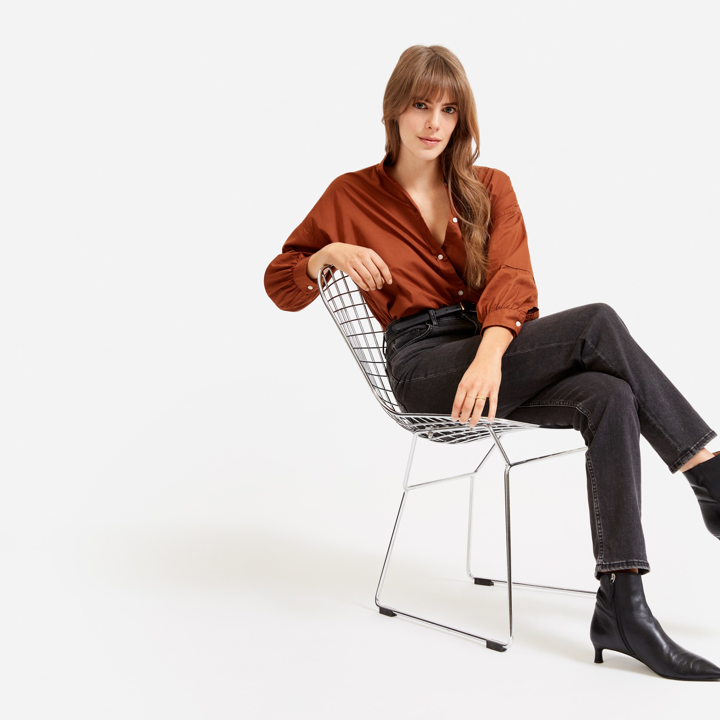 The Super-Straight Jean Washed Black 