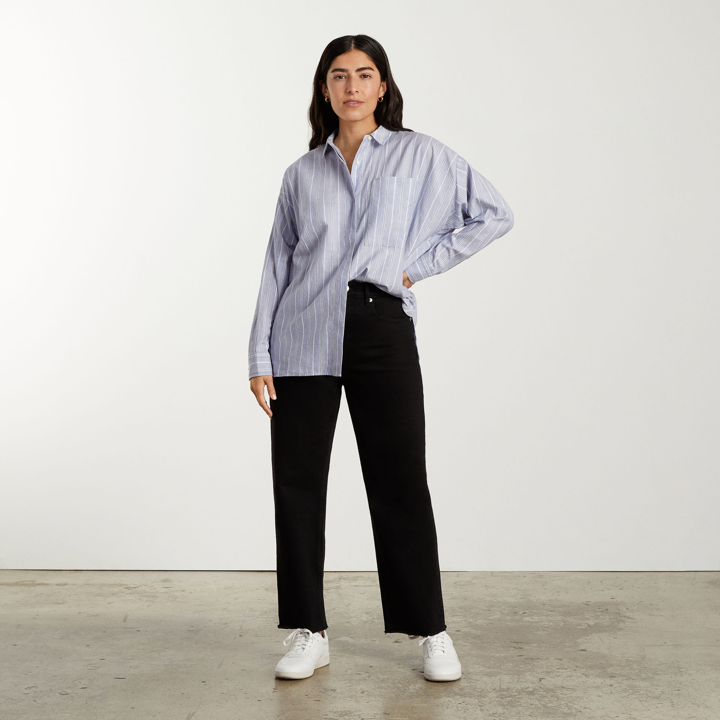 The Oversized Silky Cotton Shirt Laurel 