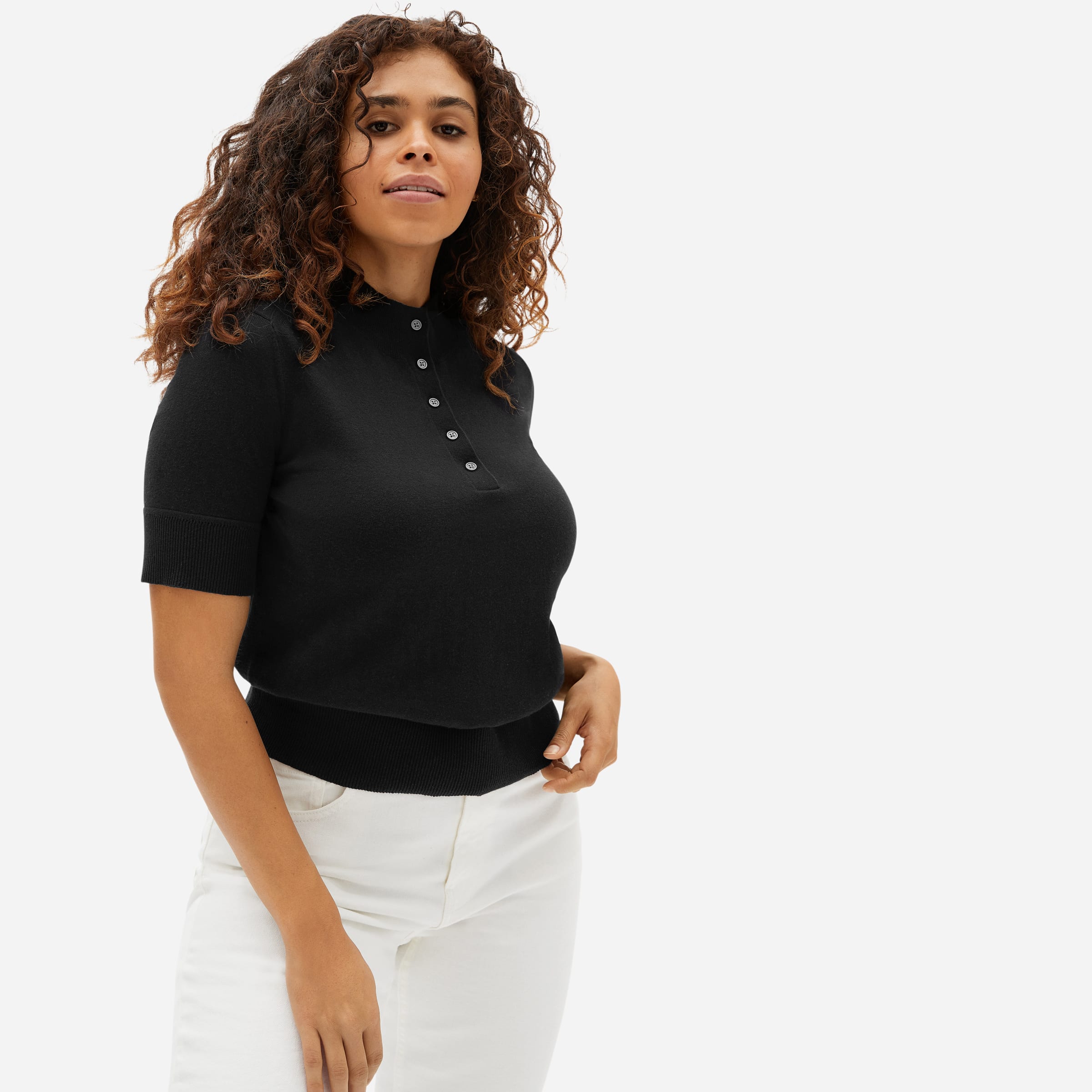 everlane mock neck