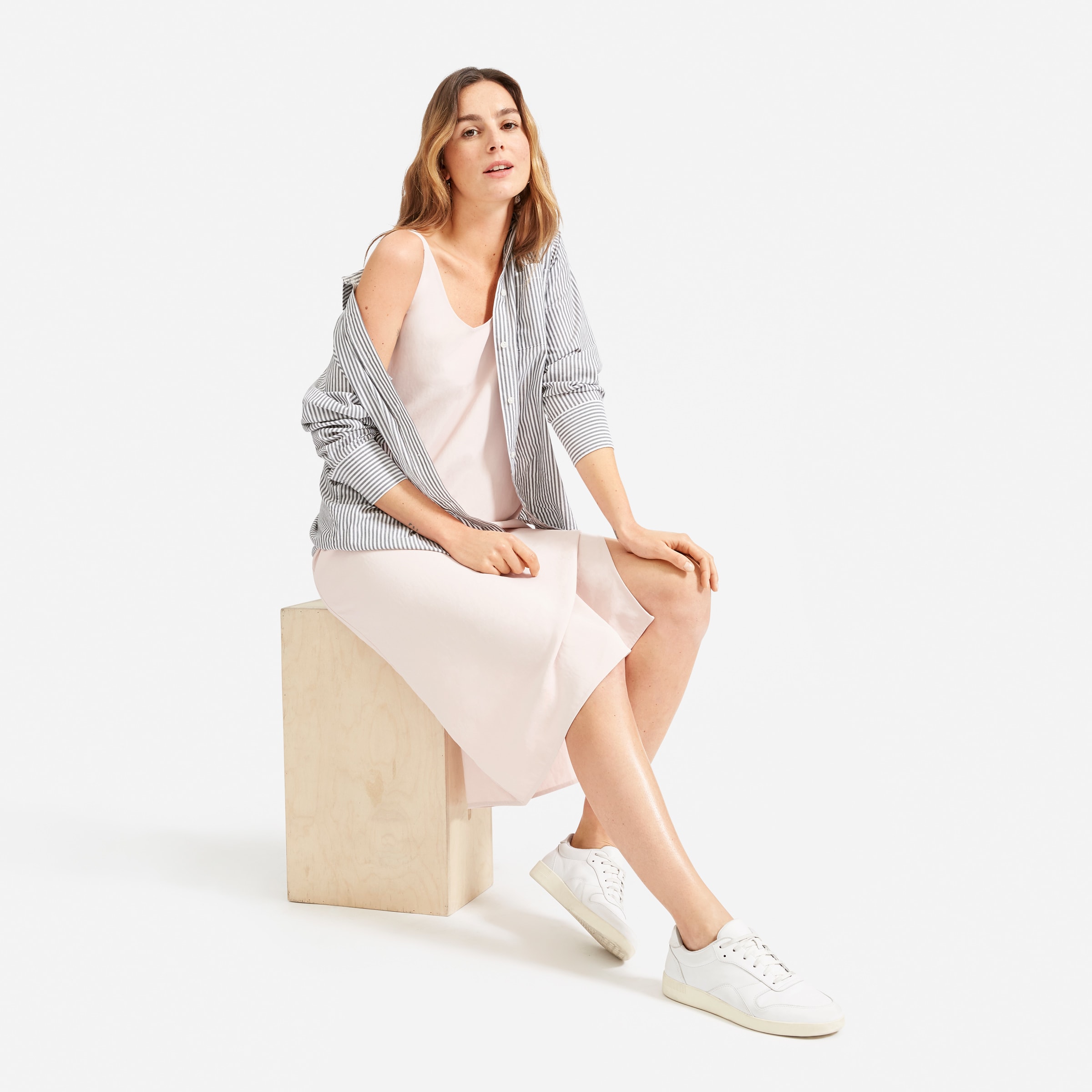 Everlane goweave slip best sale dress