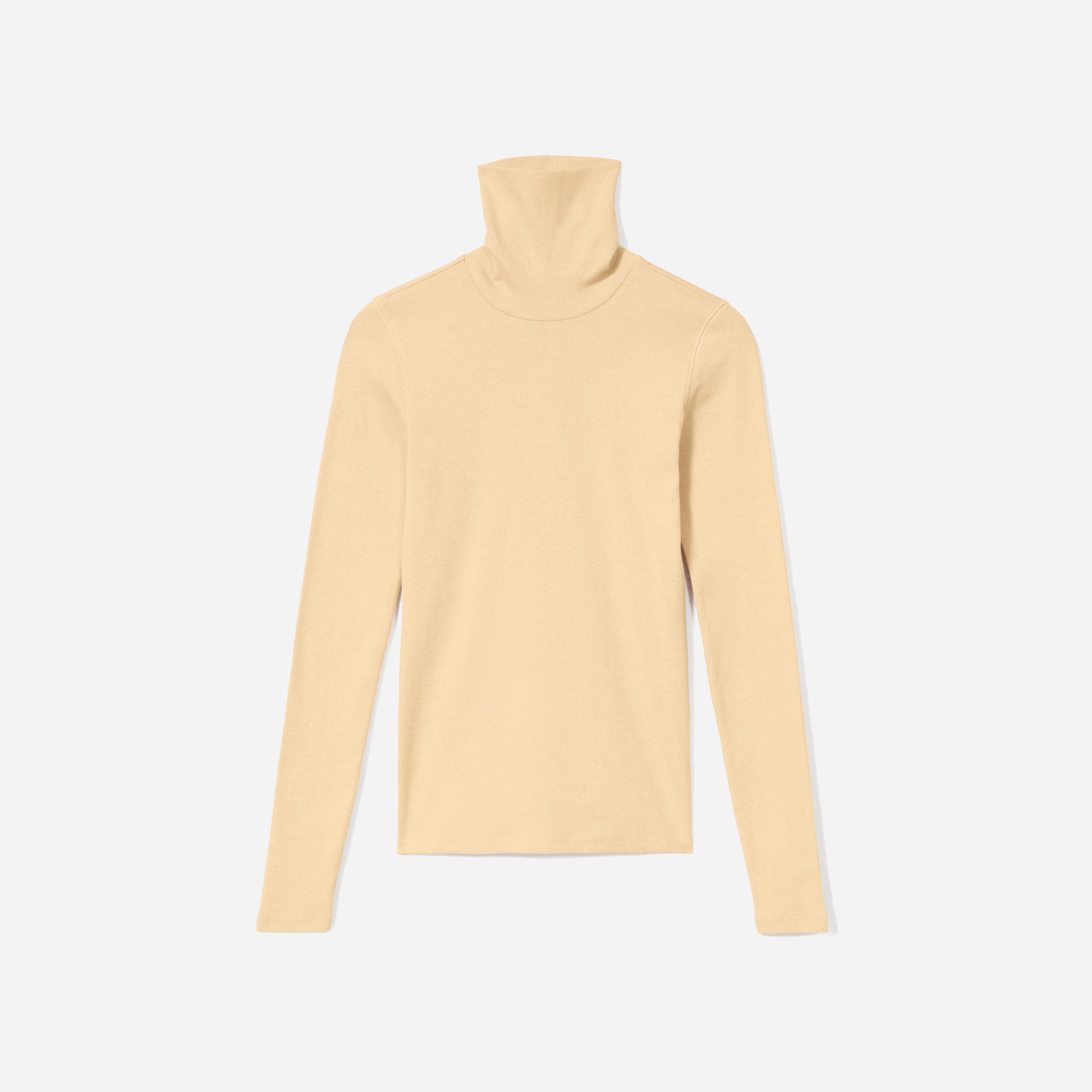 The Pima Micro-Rib Turtleneck Black 