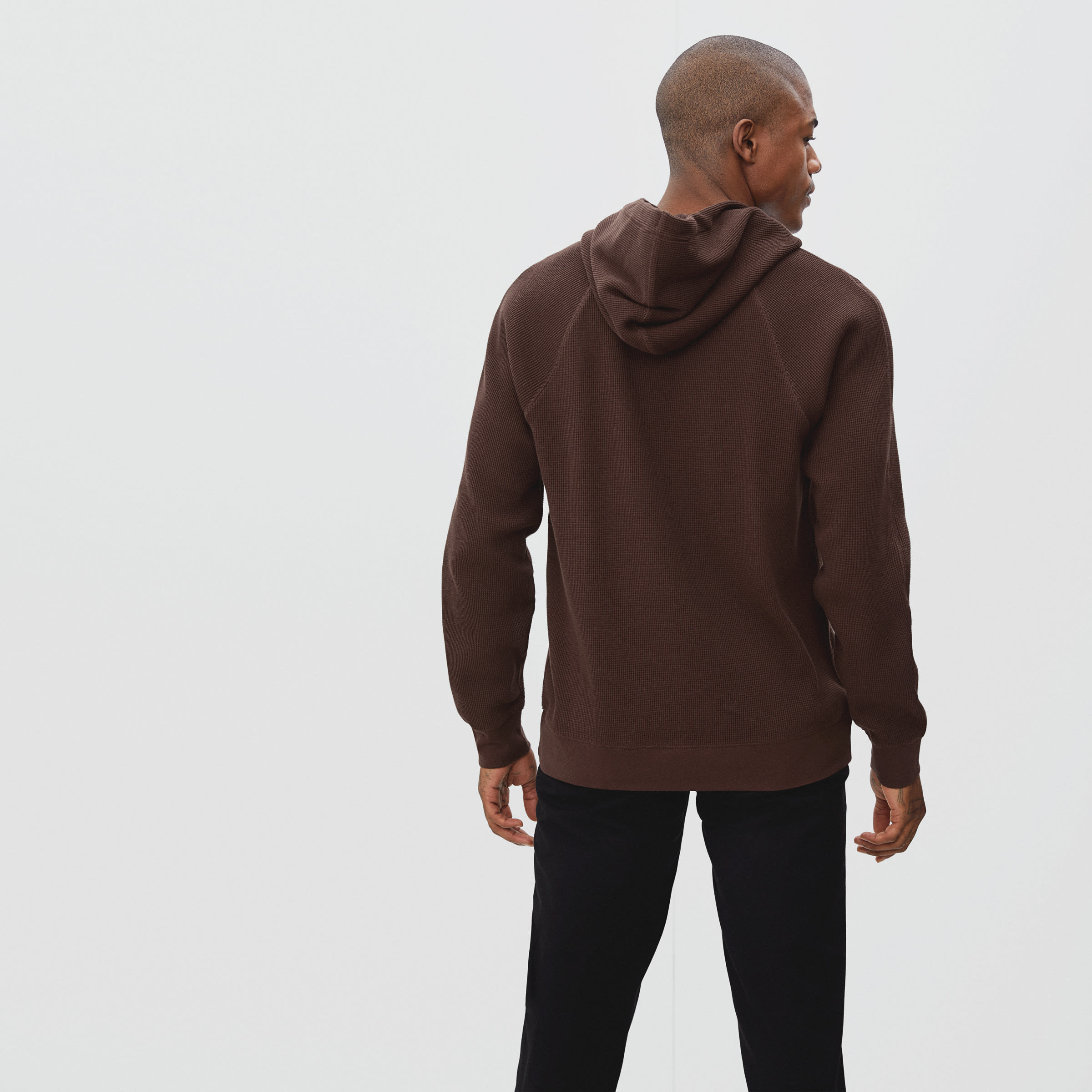 The Waffle-Knit Hoodie Coffee – Everlane