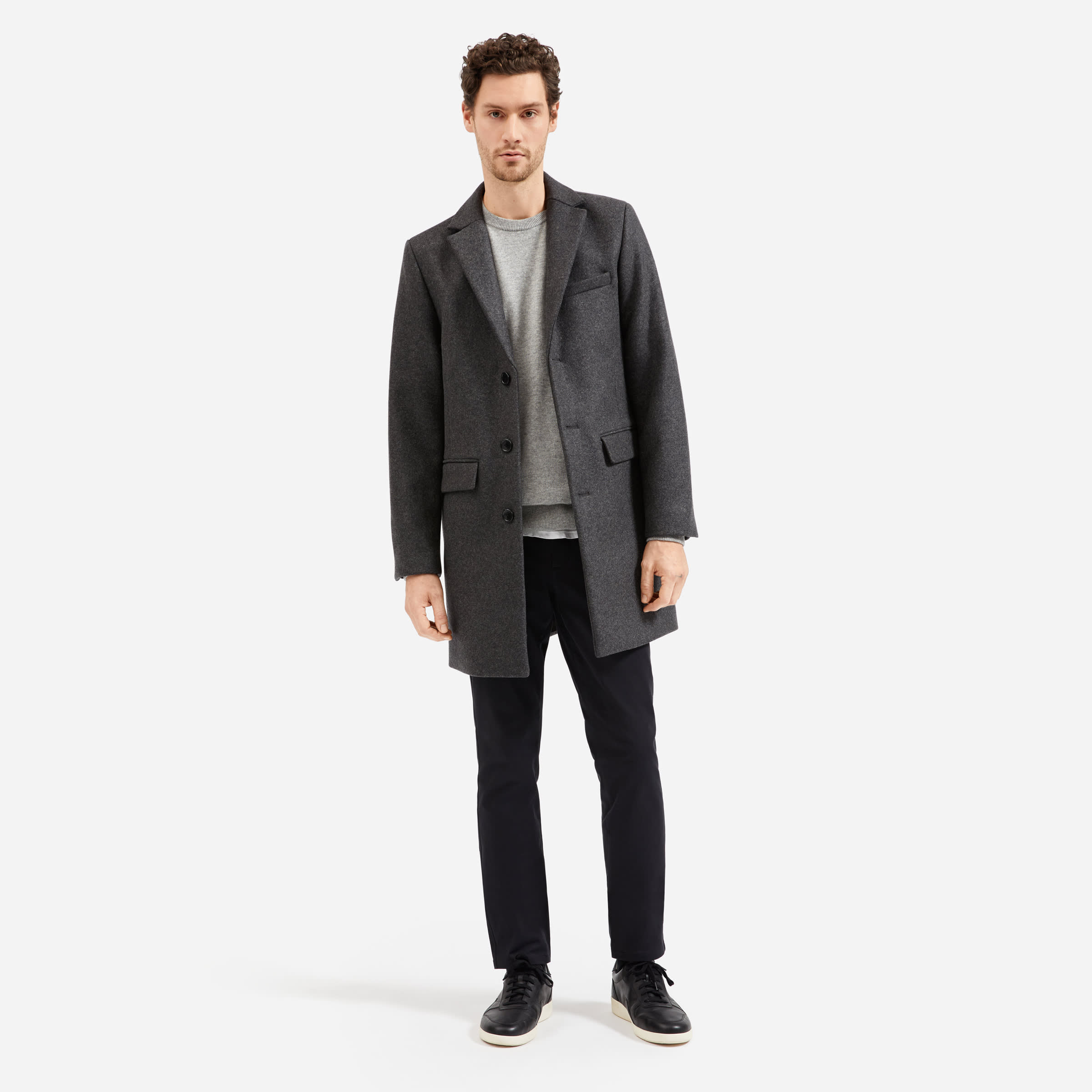 The ReWool® Overcoat Charcoal – Everlane