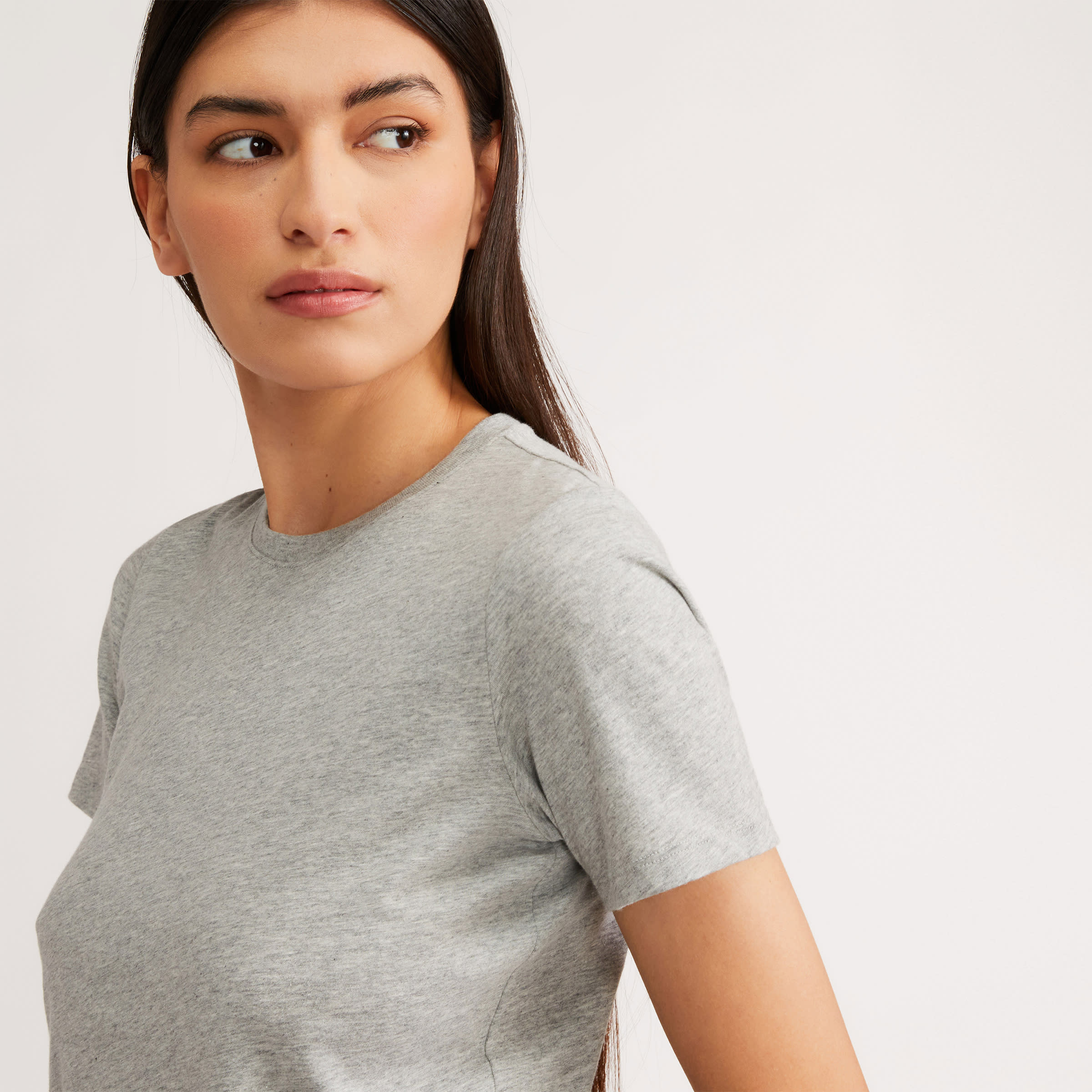 Buy wholesale Round neck T-shirt Aperitif is like organic sheathing,  organic cotton, heather gray
