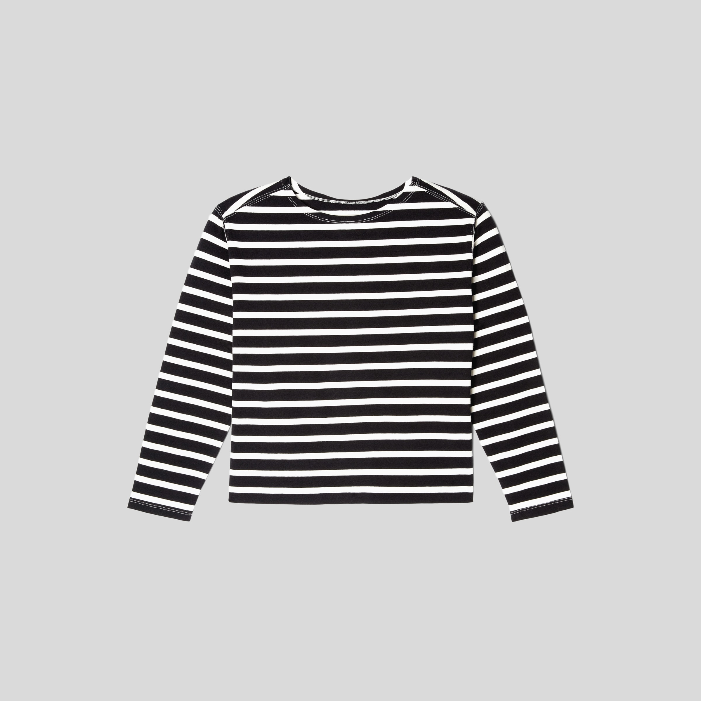 The Modern Breton Tee Black / White – Everlane