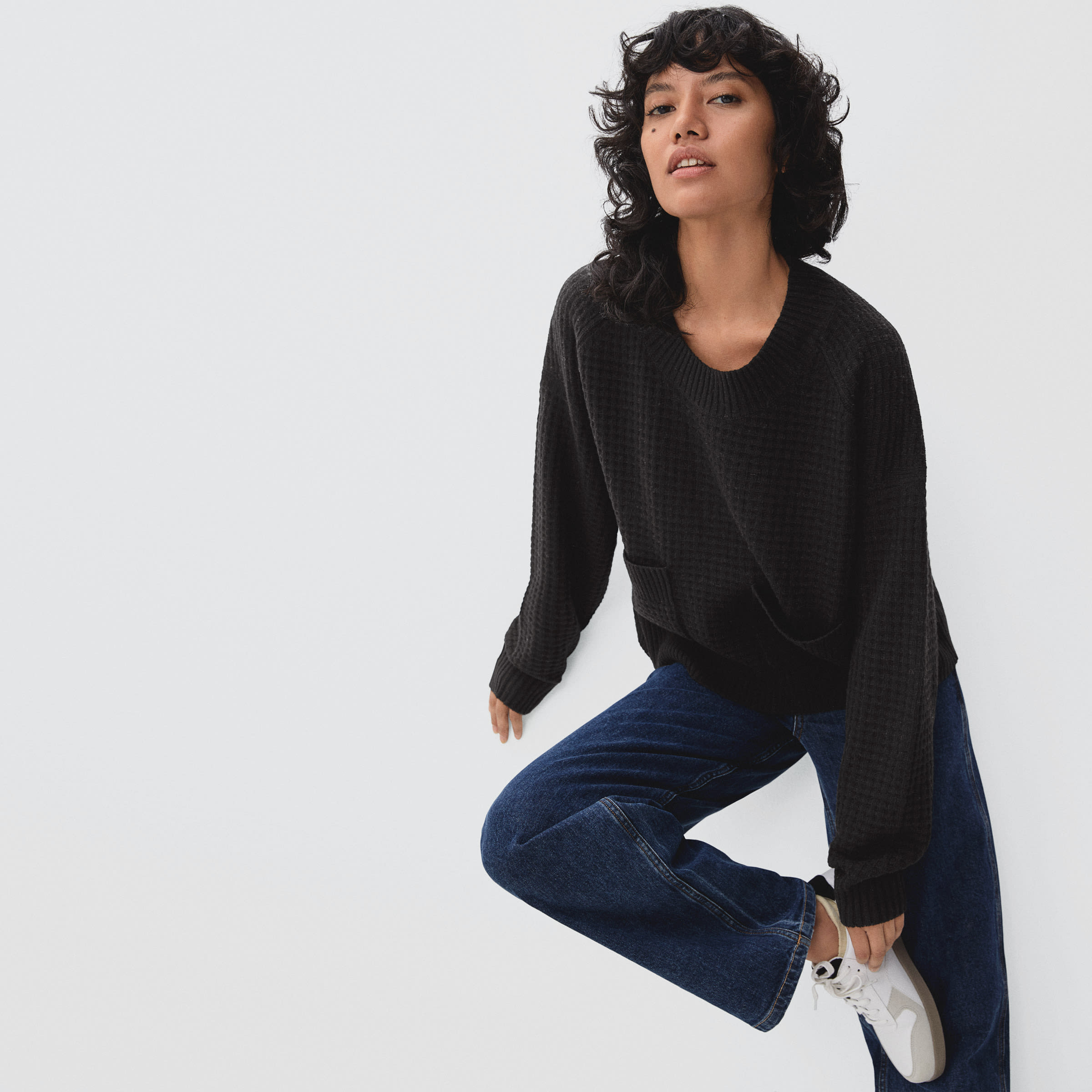 Everlane best sale waffle cashmere