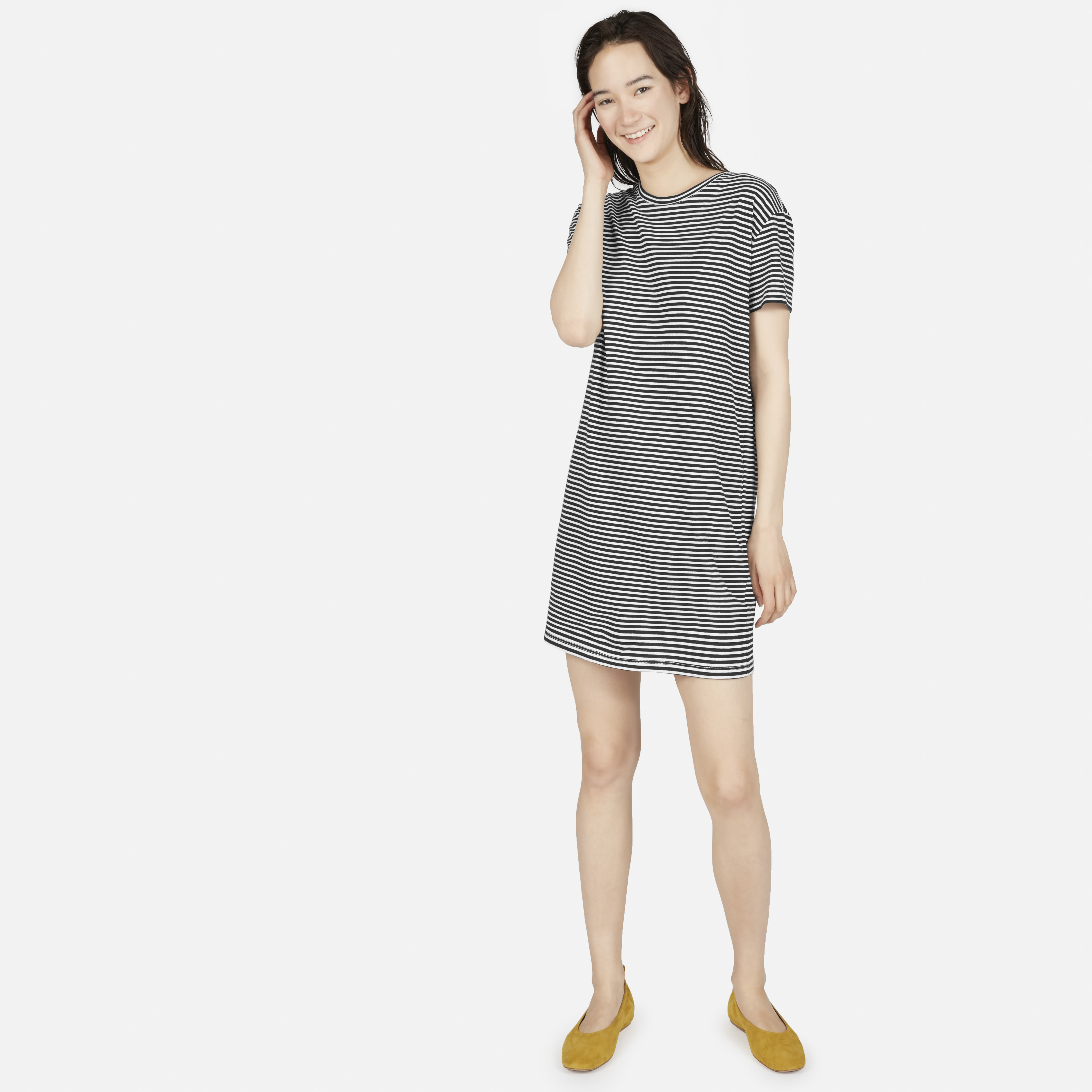 The Cotton Box-Cut Tee Dress Washed ...