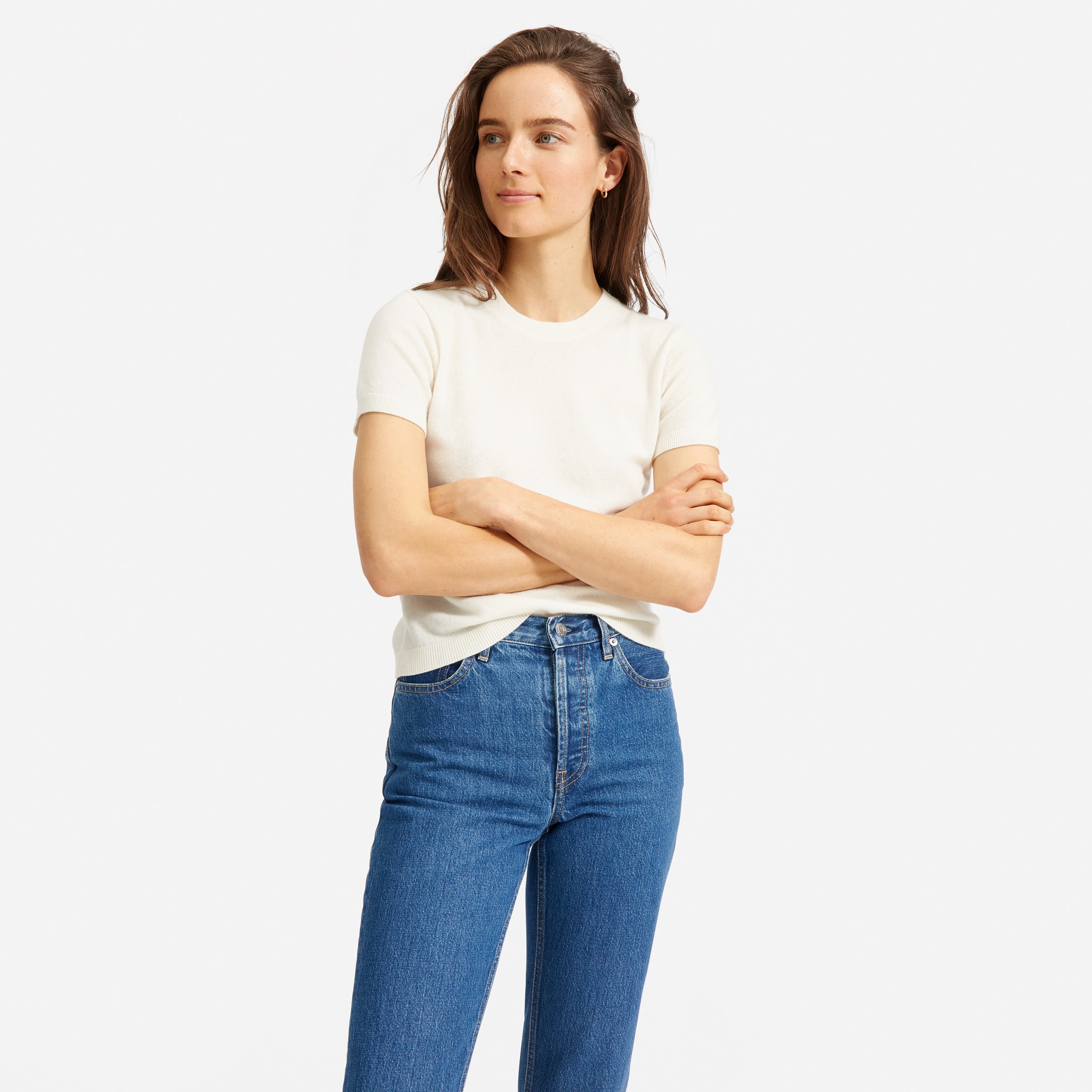 The Cashmere Sweater Tee Ivory – Everlane