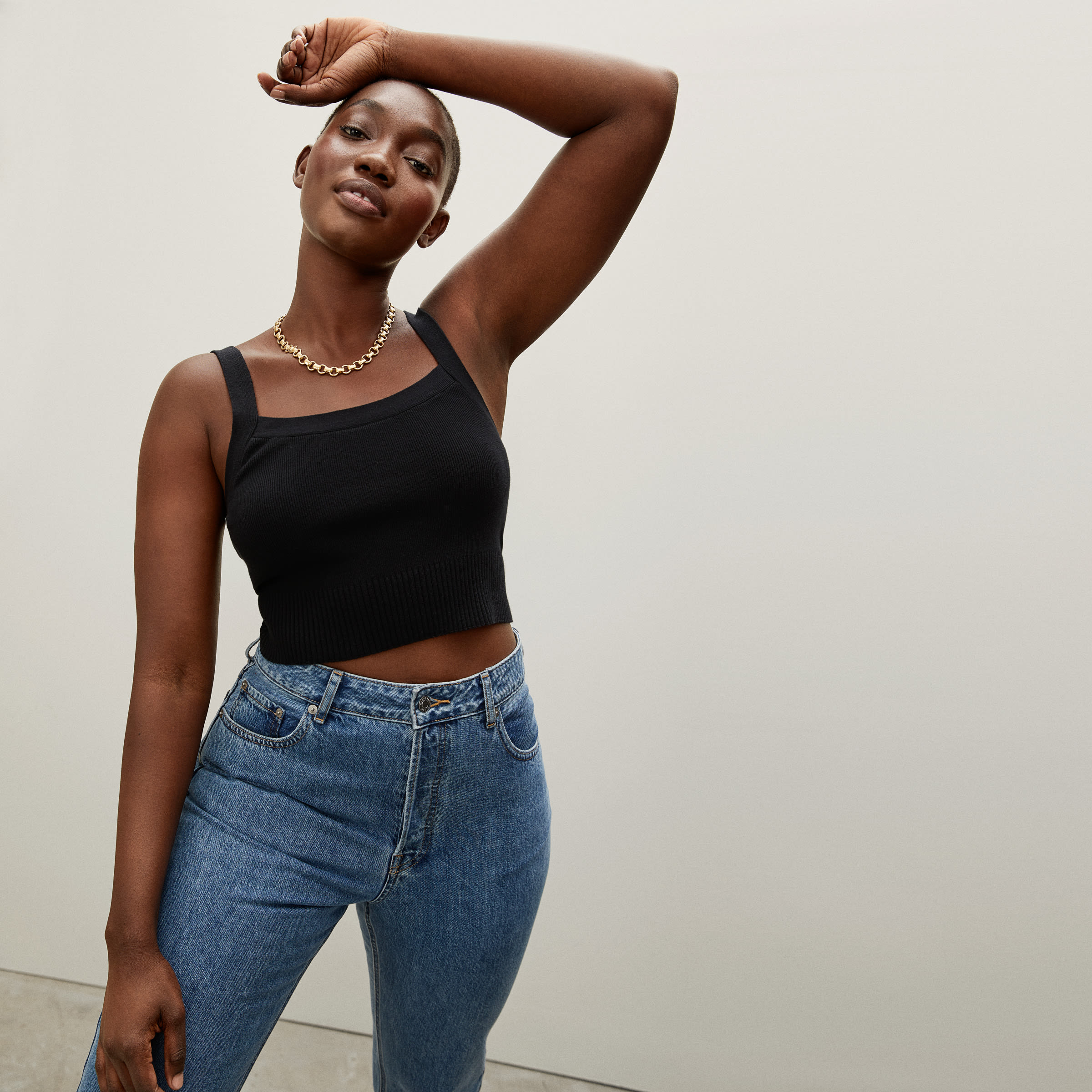 Everlane cropped outlet sweater