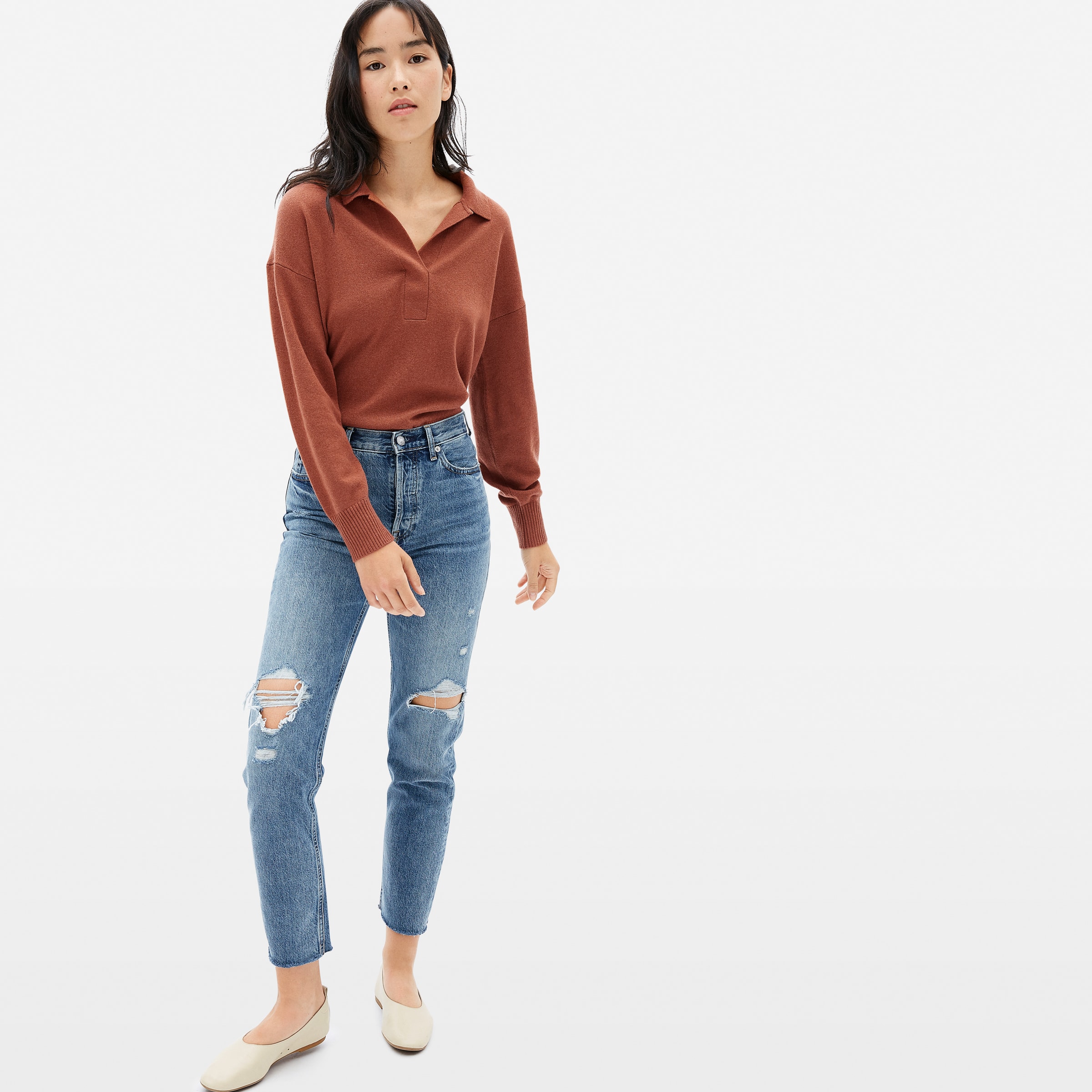 everlane polo sweater