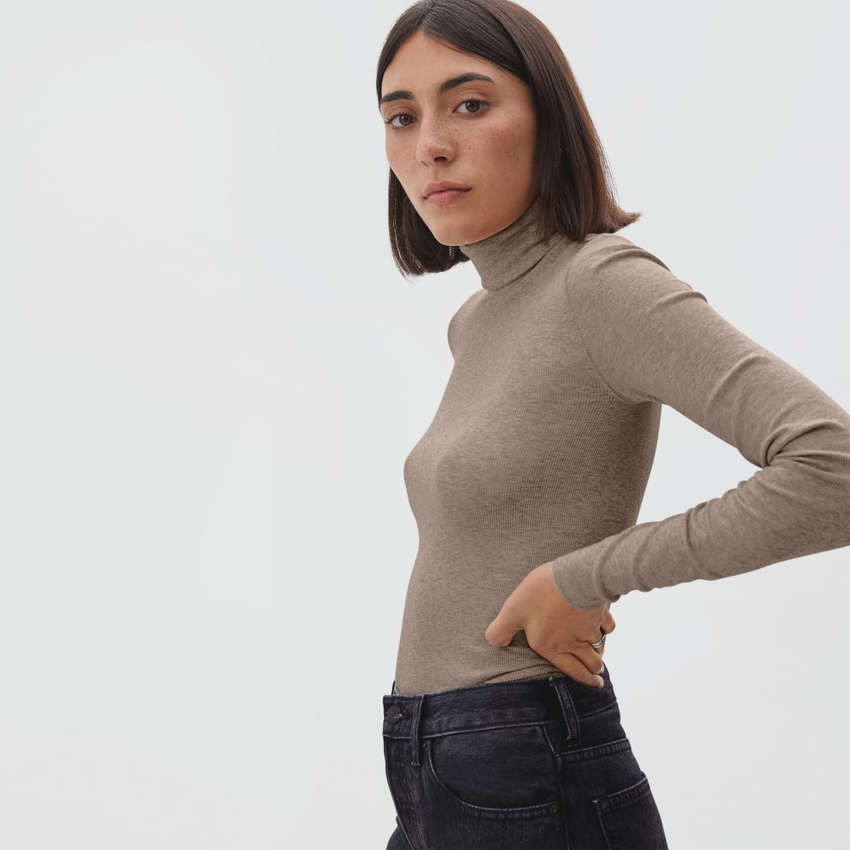 The Pima Micro-Rib Turtleneck