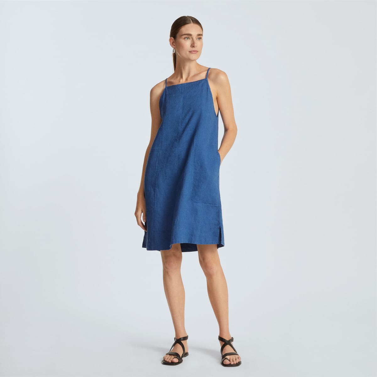 Everlane The Linen Apron Dress