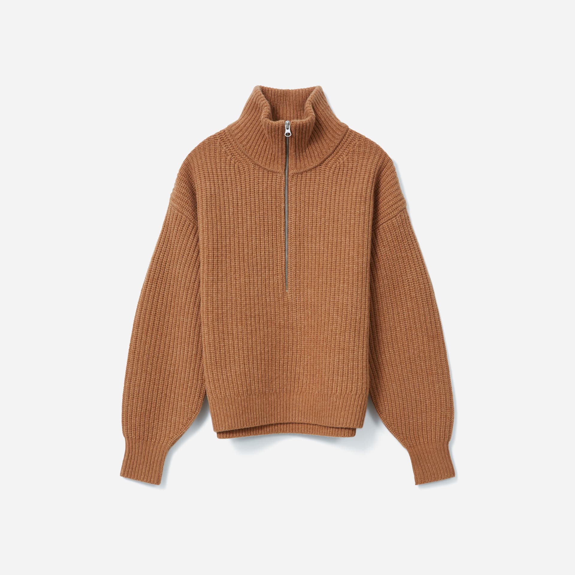 EVERLANE | The Felted Merino Half-Zip Sweater