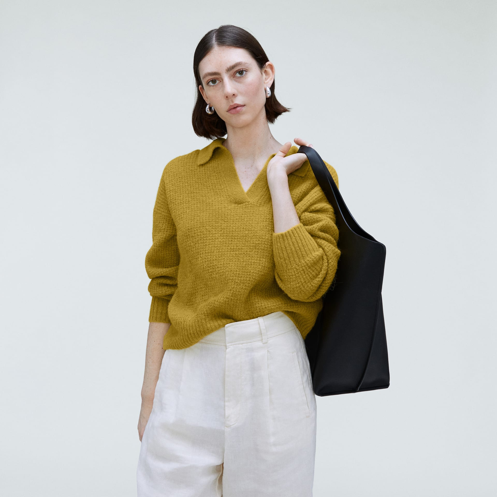 The Alpaca Waffle-Stitch Polo