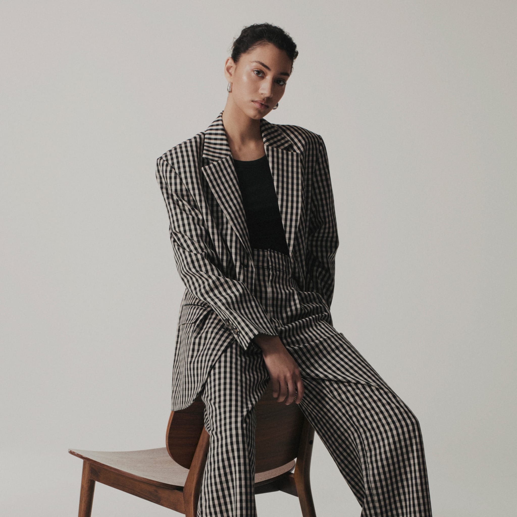 Houndstooth pant suit