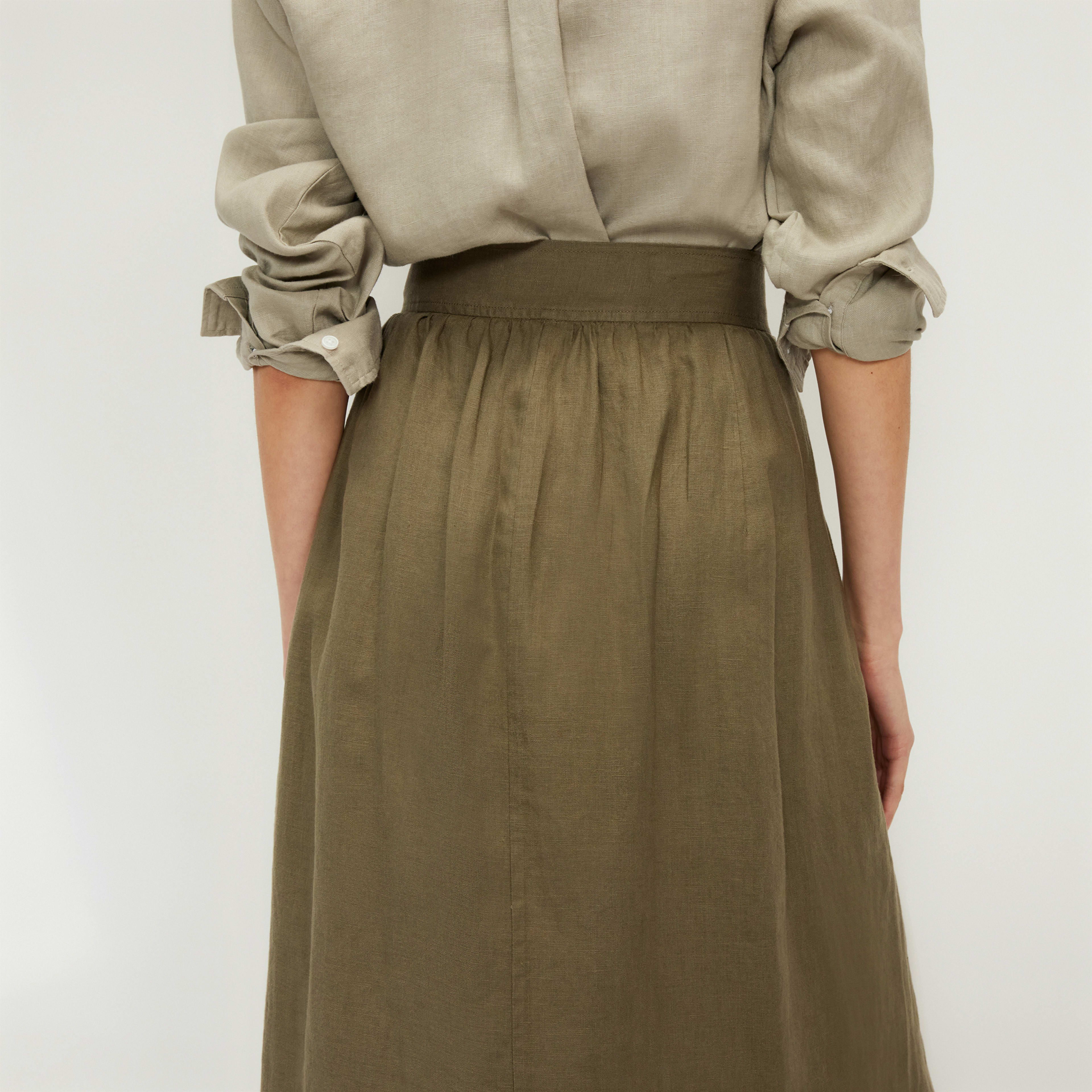 The Linen Wrap Skirt Kalamata – Everlane