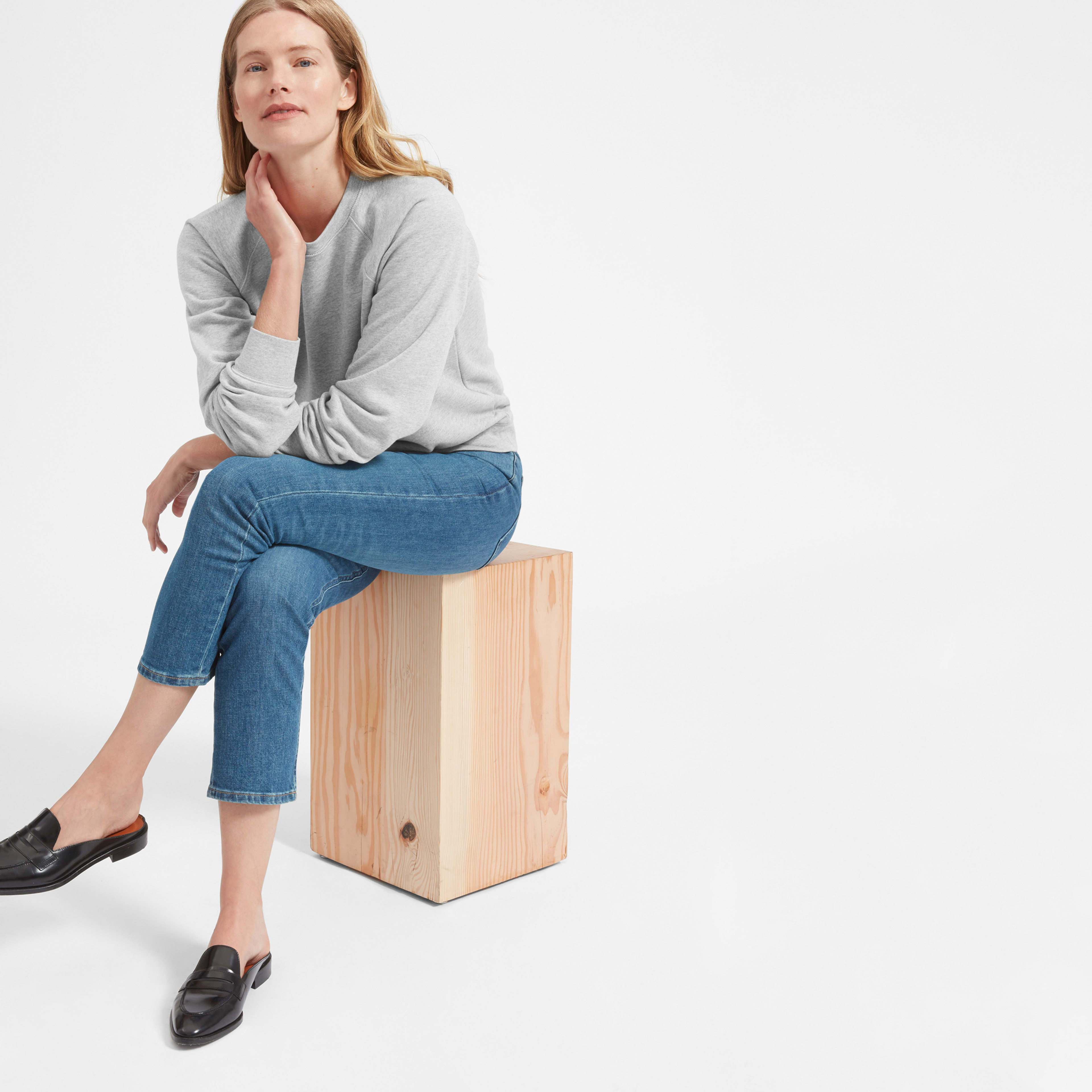 Everlane french terry crew Clearance