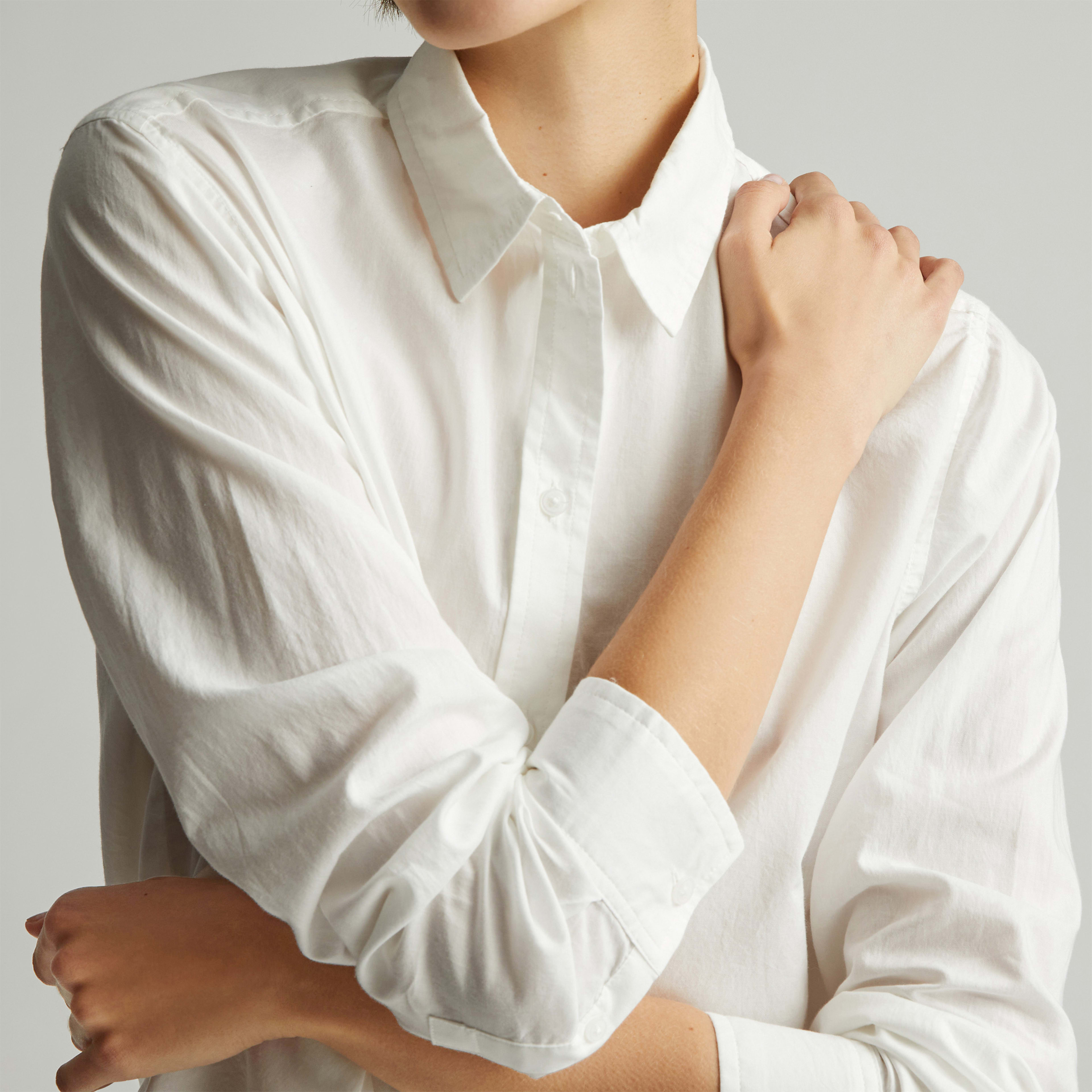 Relaxed Sleeveless Shirt in White