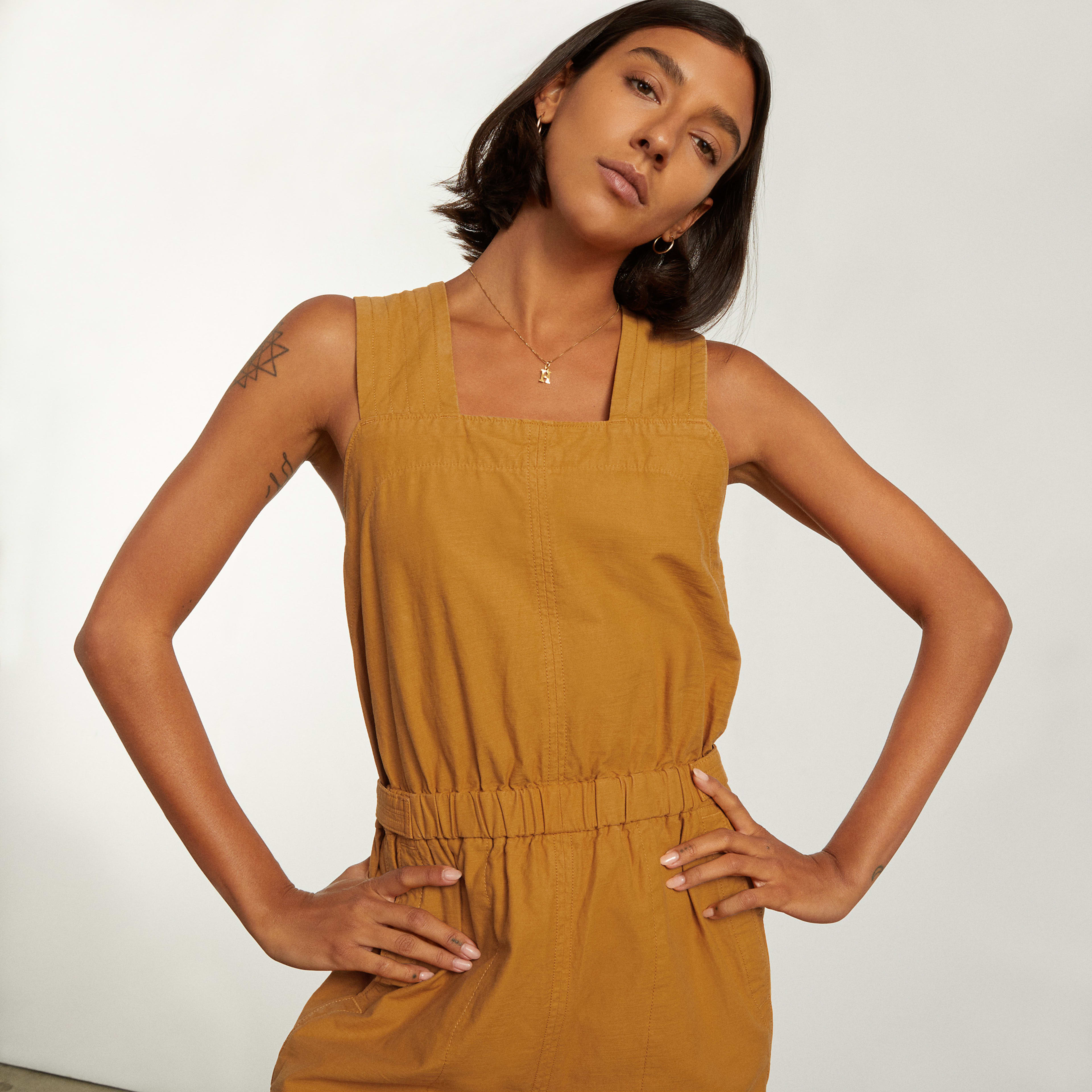 The Fatigue Apron Jumpsuit Amber Everlane