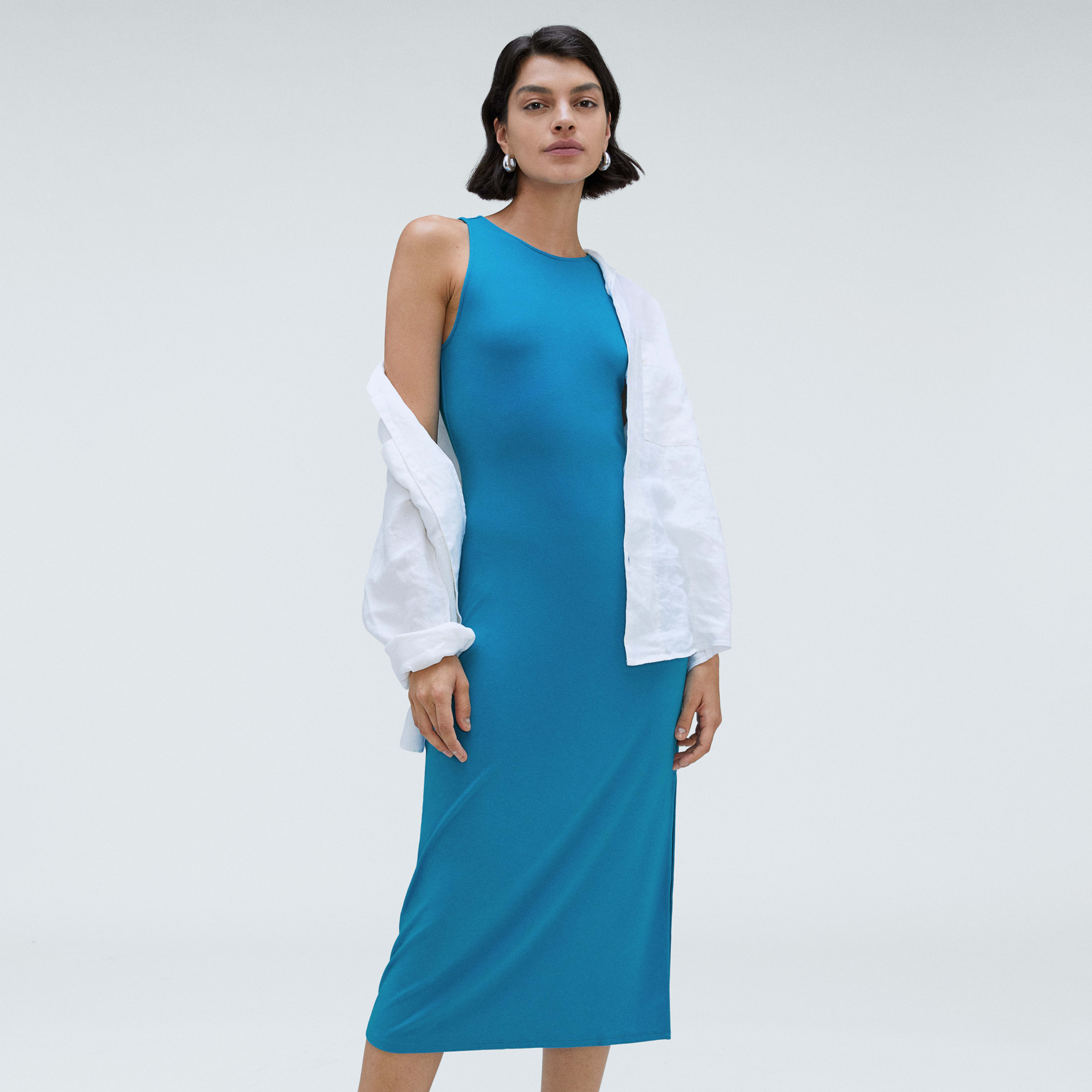 The ’90’s Midi Dress Horizon Blue – Everlane