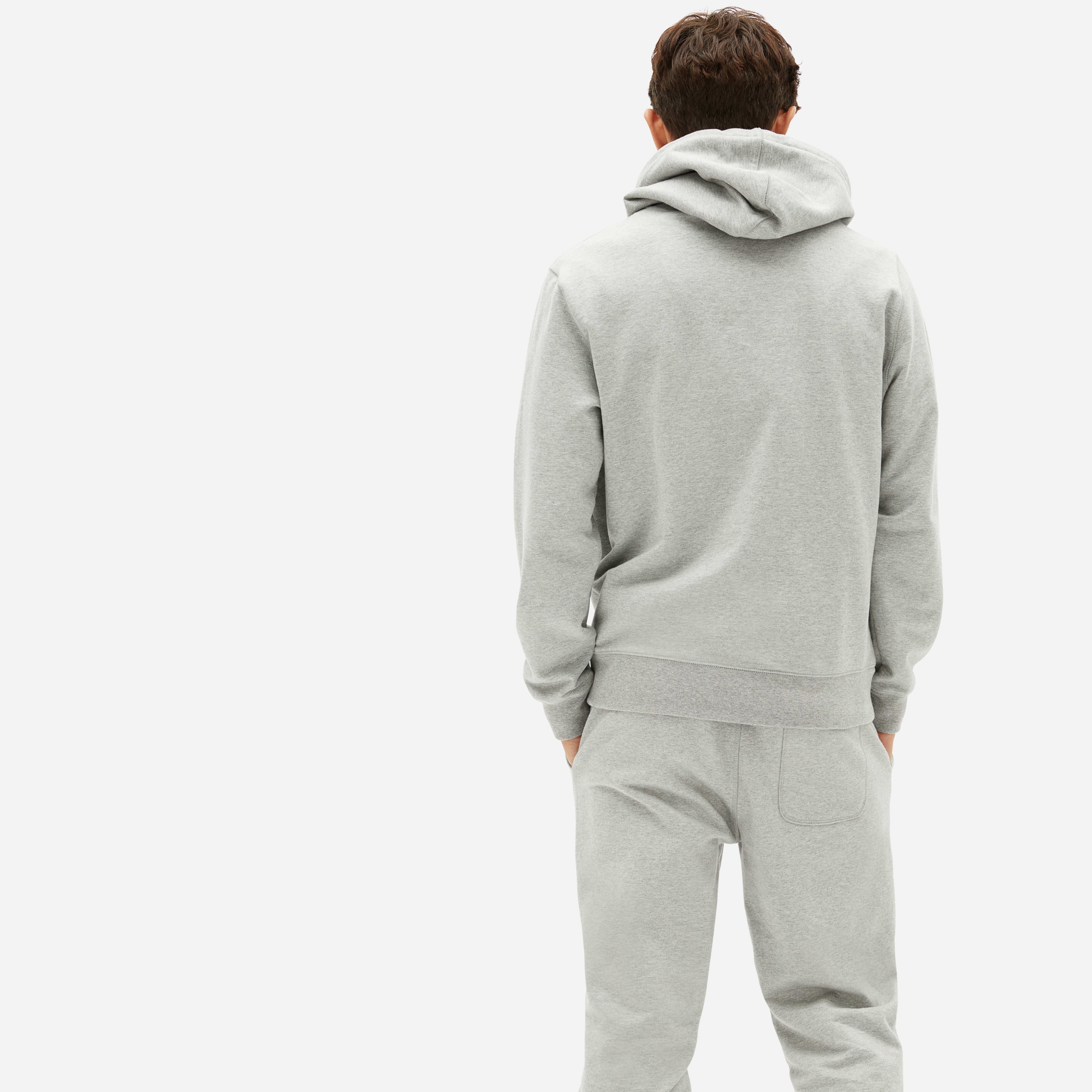 The French Terry Hoodie | Uniform Heathered Grey – Everlane