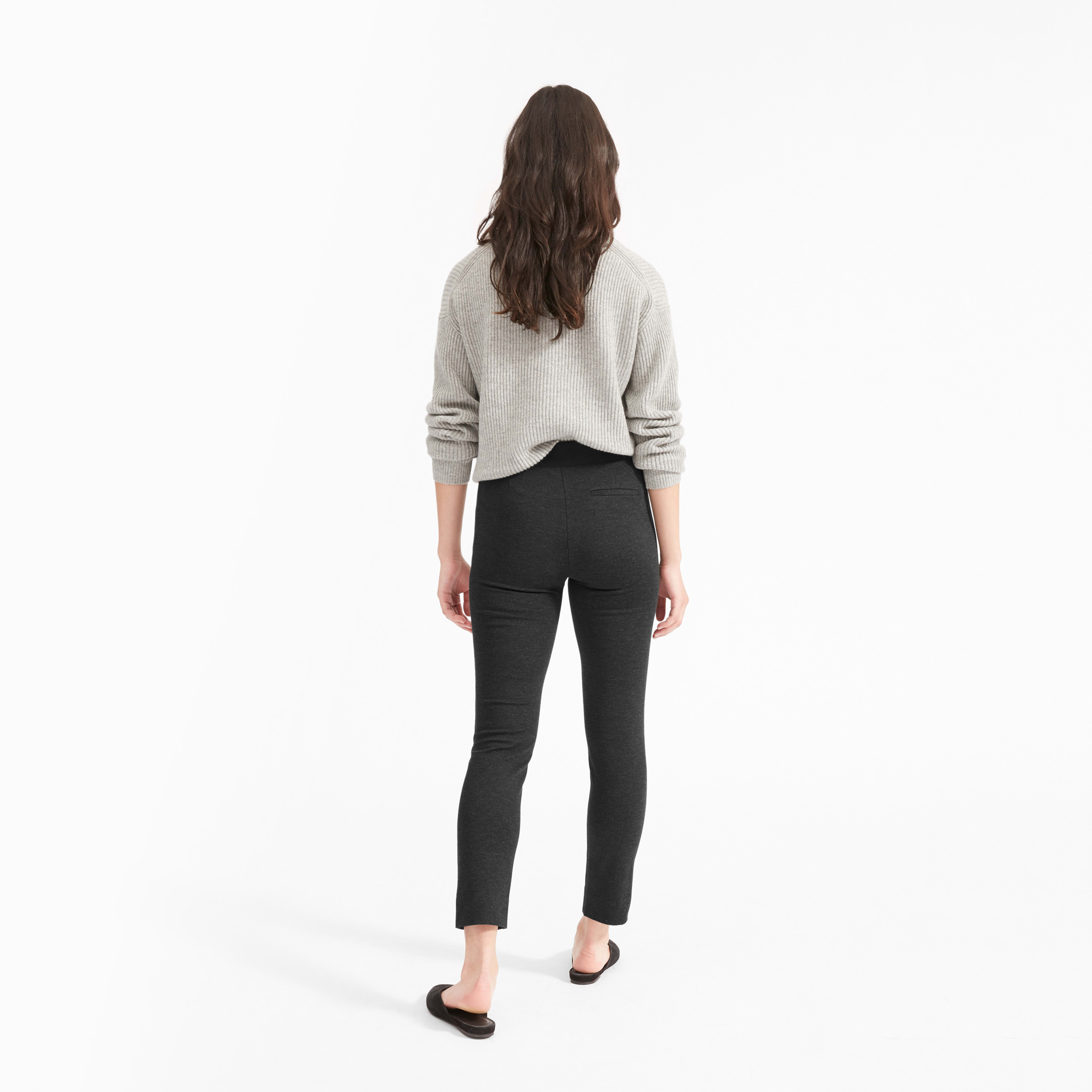 The Stretch Ponte Crop Pant Charcoal – Everlane