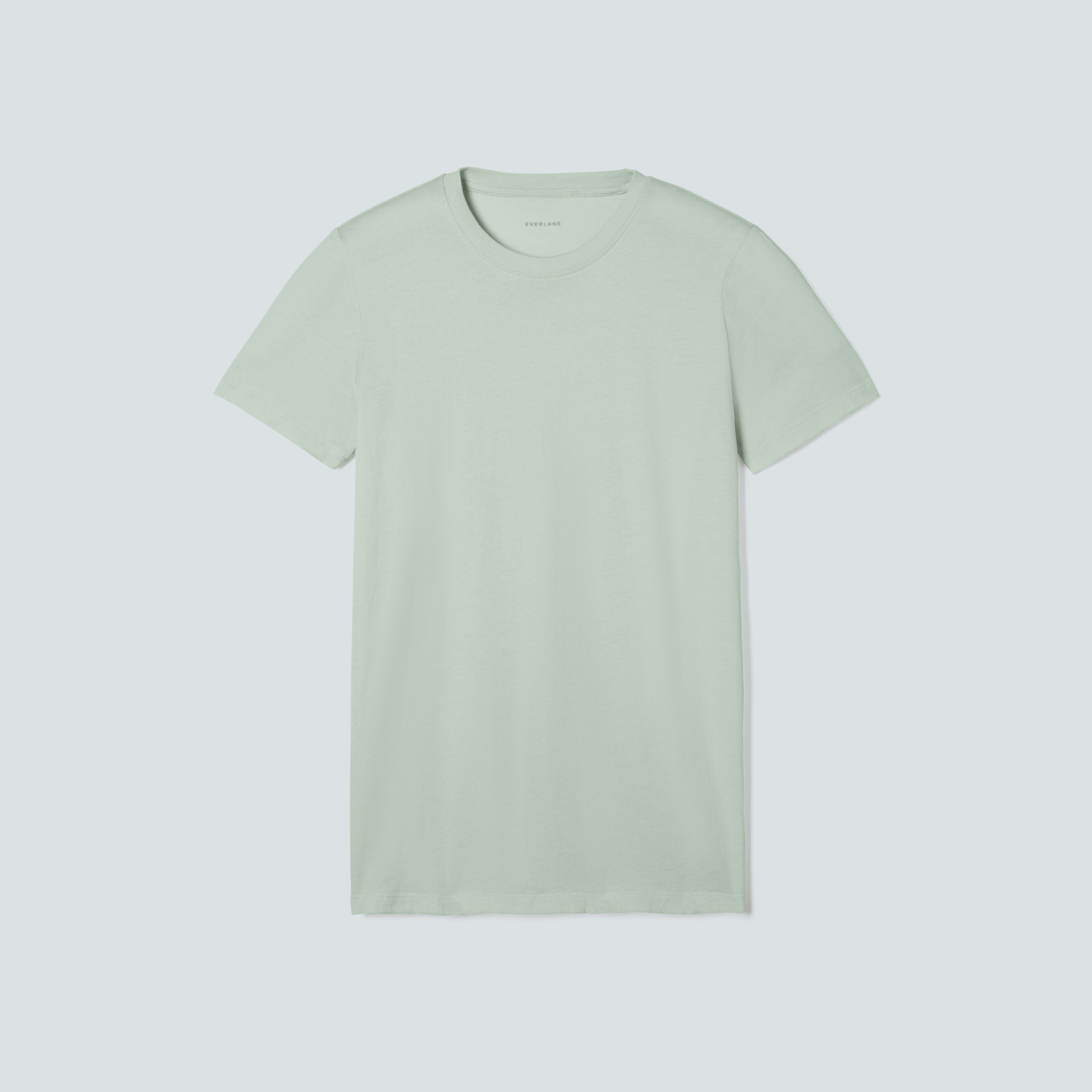 The Organic Cotton Crew Lily Green Everlane