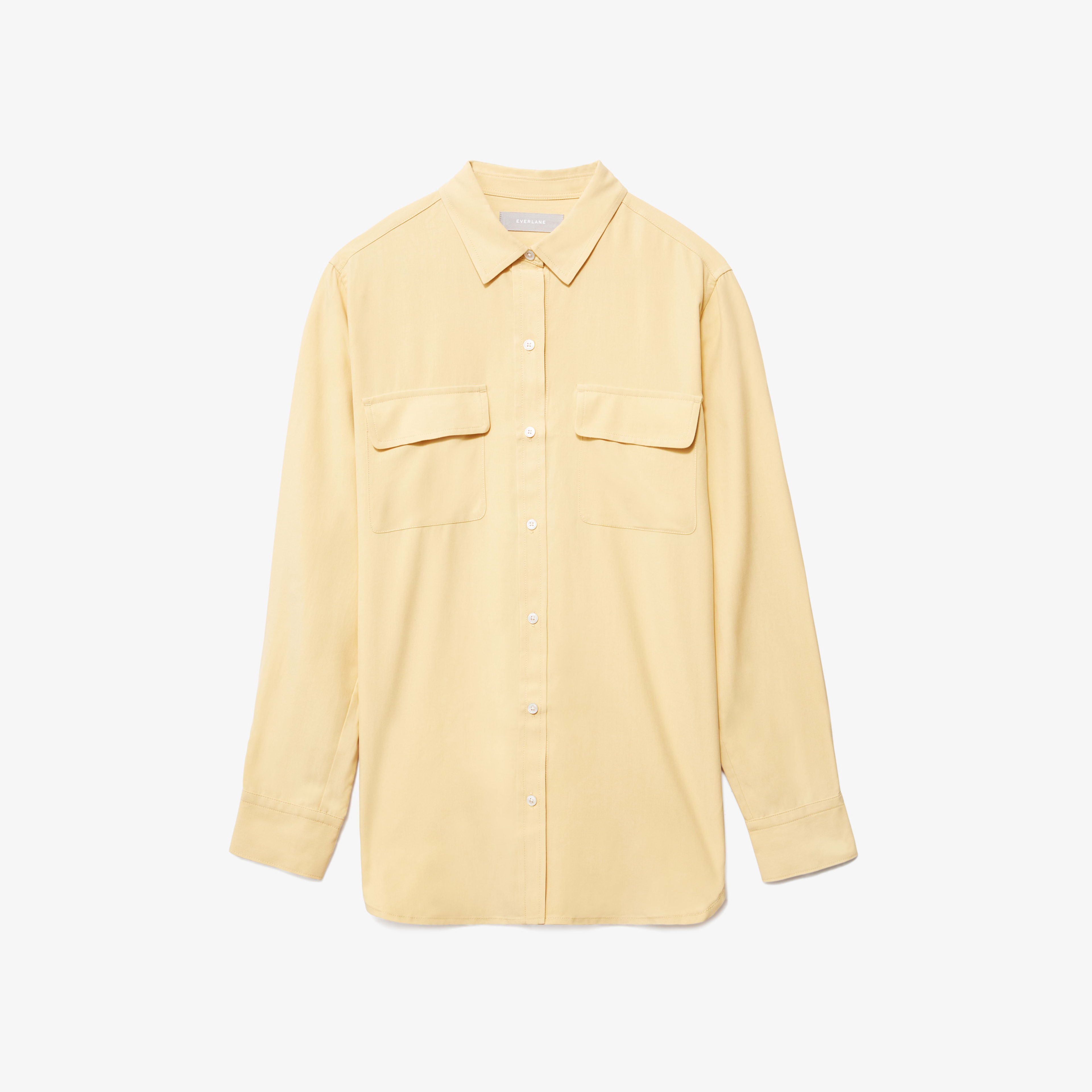 buttercream silk shirt