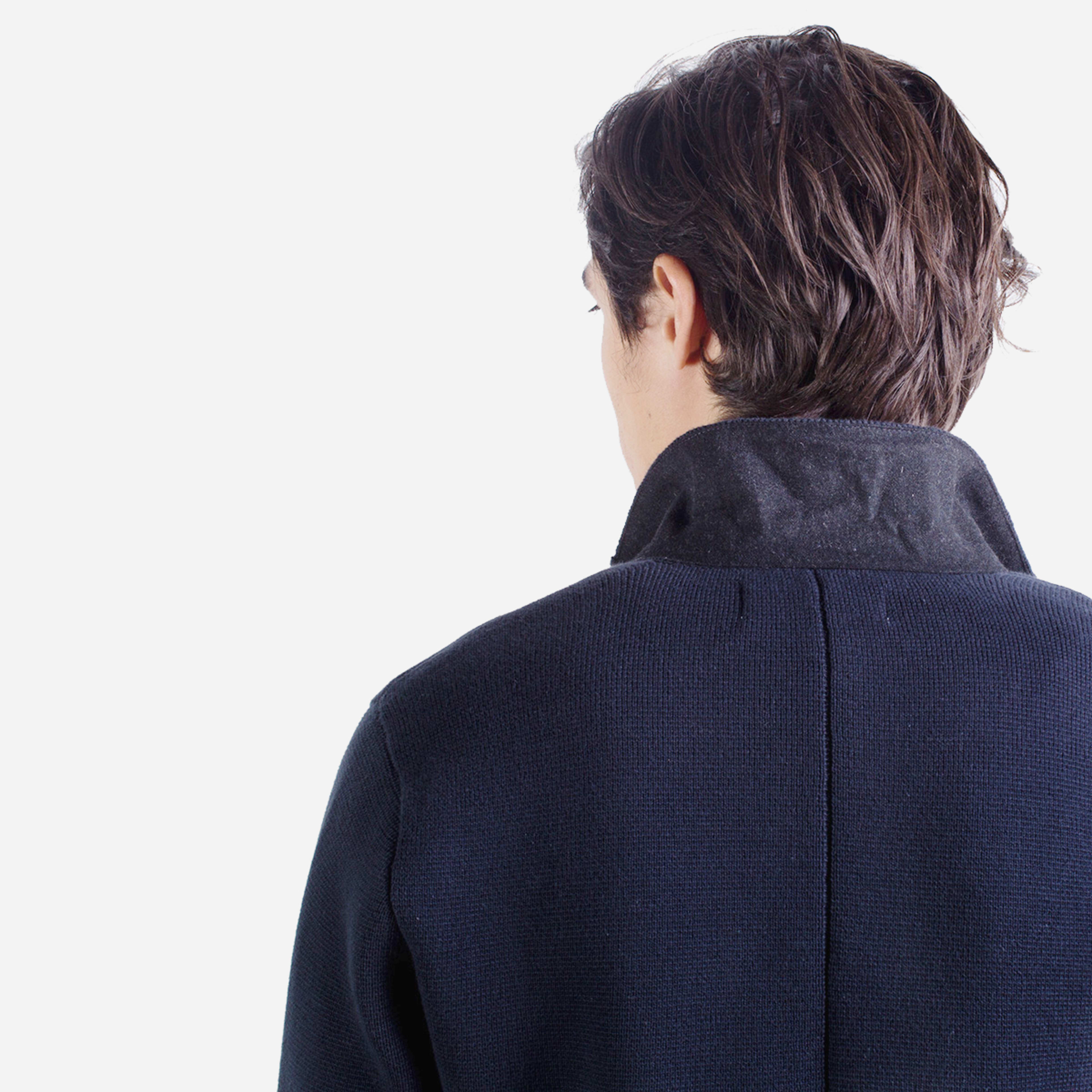 The Slim Sweater Blazer Navy Everlane