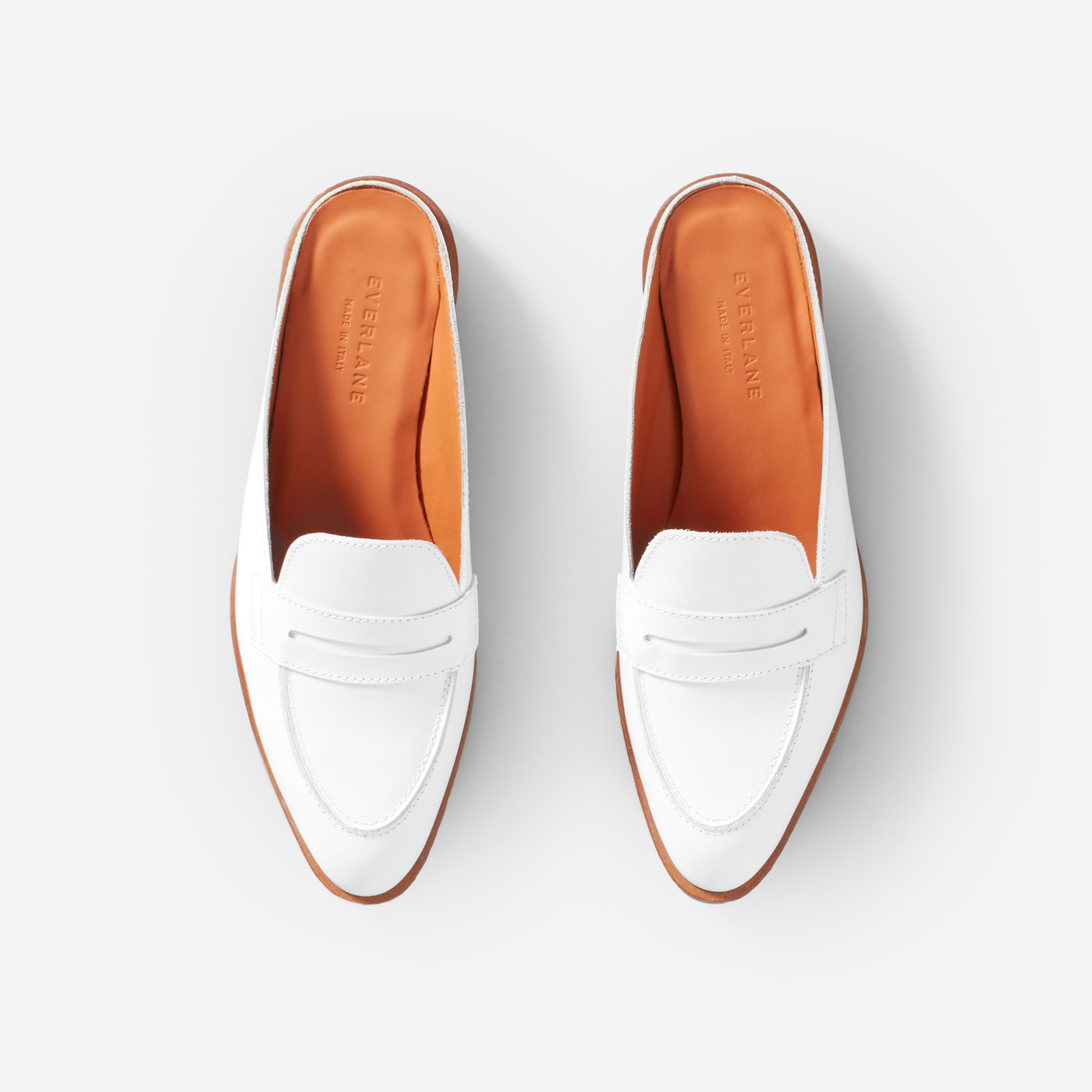 The Modern Penny Loafer Mule White – Everlane