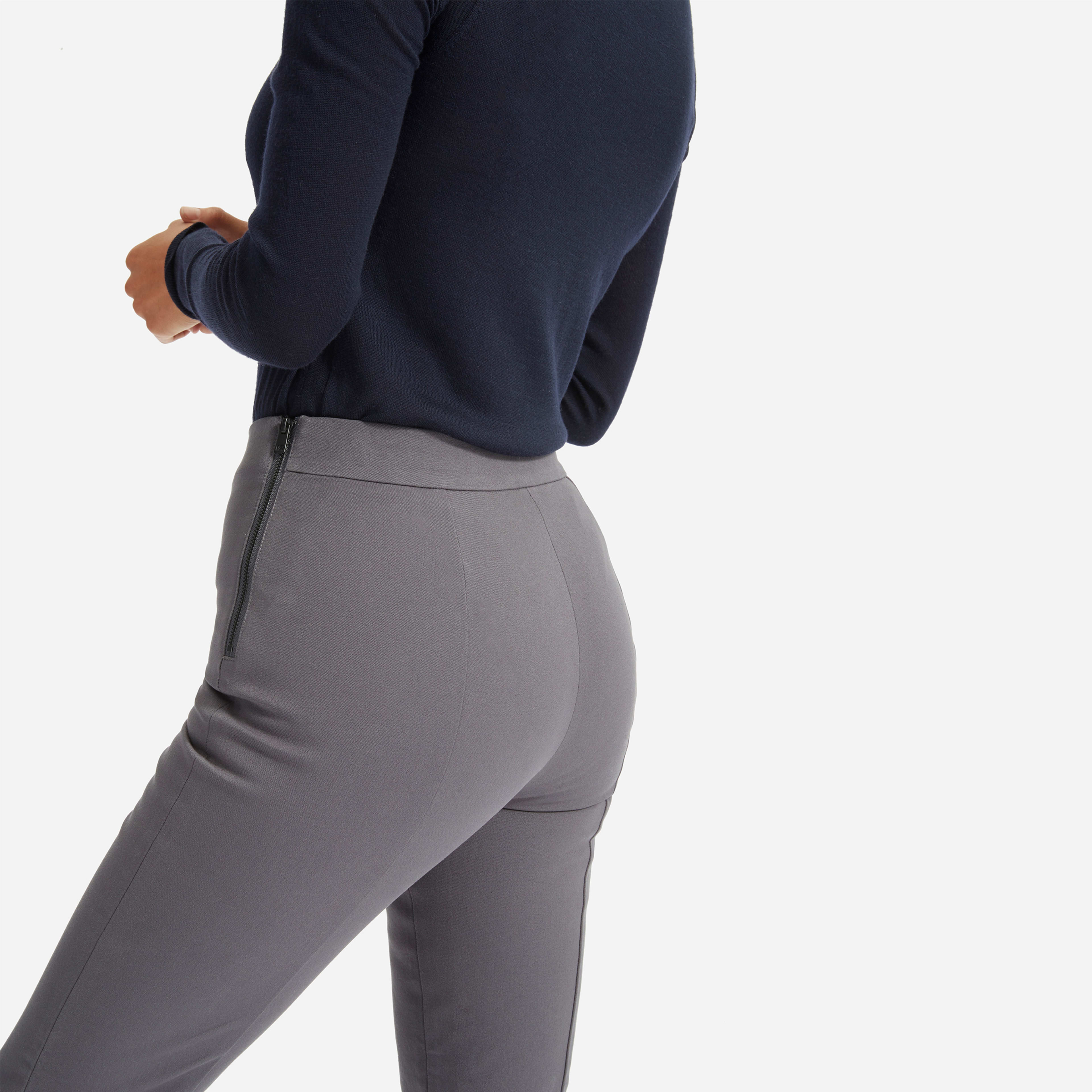 The SideZip Stretch Cotton Pant Slate Grey Everlane